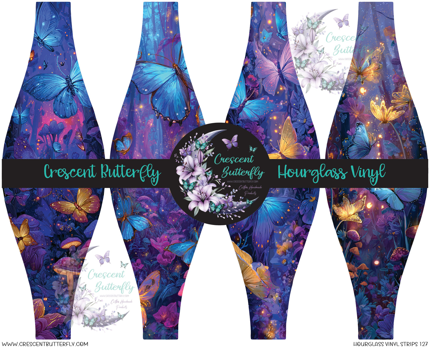 Hourglass Vinyl Strips 127 Printed Vinyl Sheet/Wrap