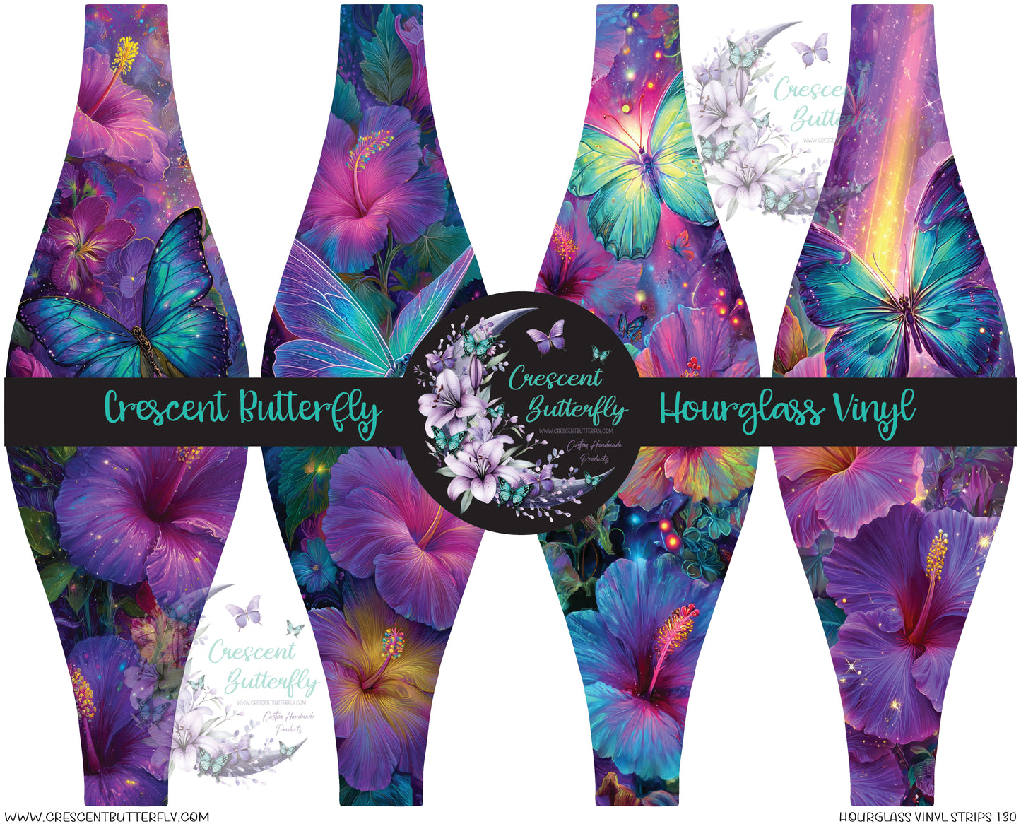 Hourglass Vinyl Strips 130 Printed Vinyl Sheet/Wrap