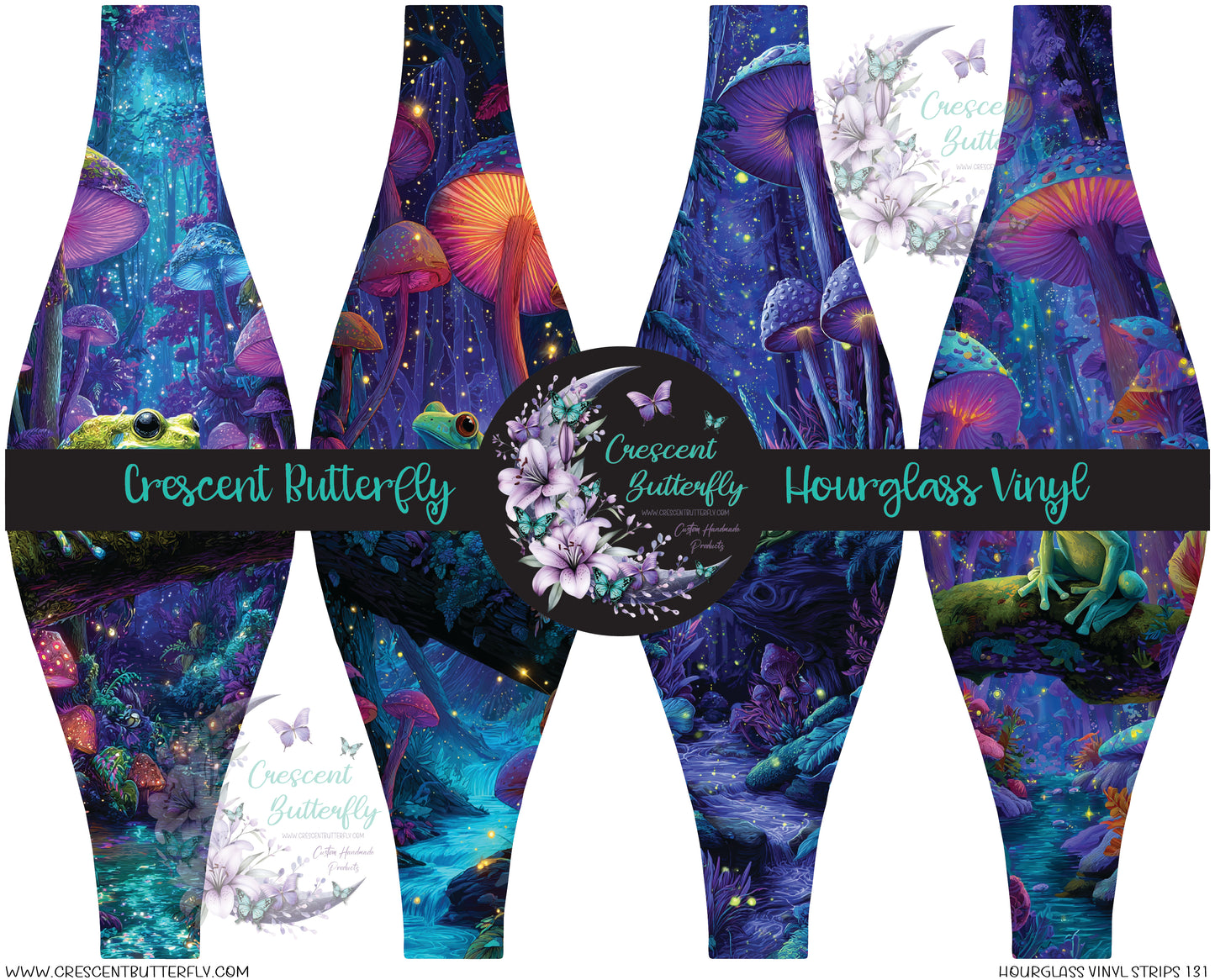 Hourglass Vinyl Strips 131 Printed Vinyl Sheet/Wrap