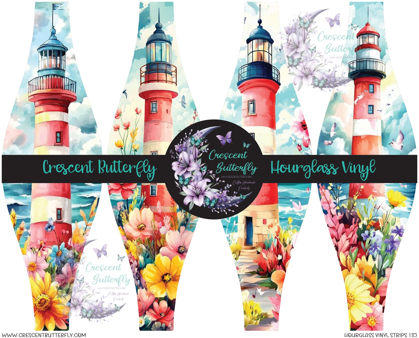 Hourglass Vinyl Strips 135 Printed Vinyl Sheet/Wrap