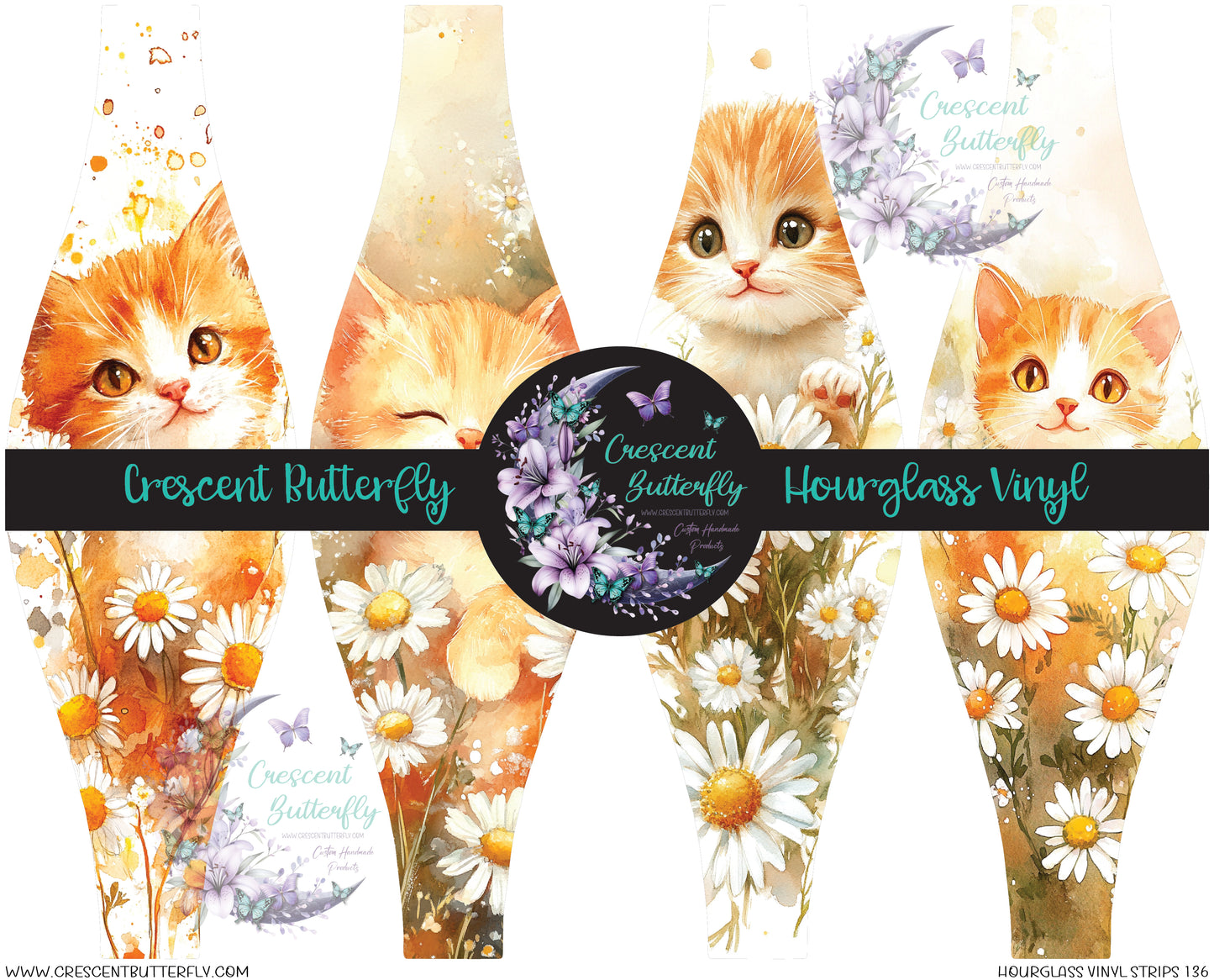 Hourglass Vinyl Strips 136 Printed Vinyl Sheet/Wrap