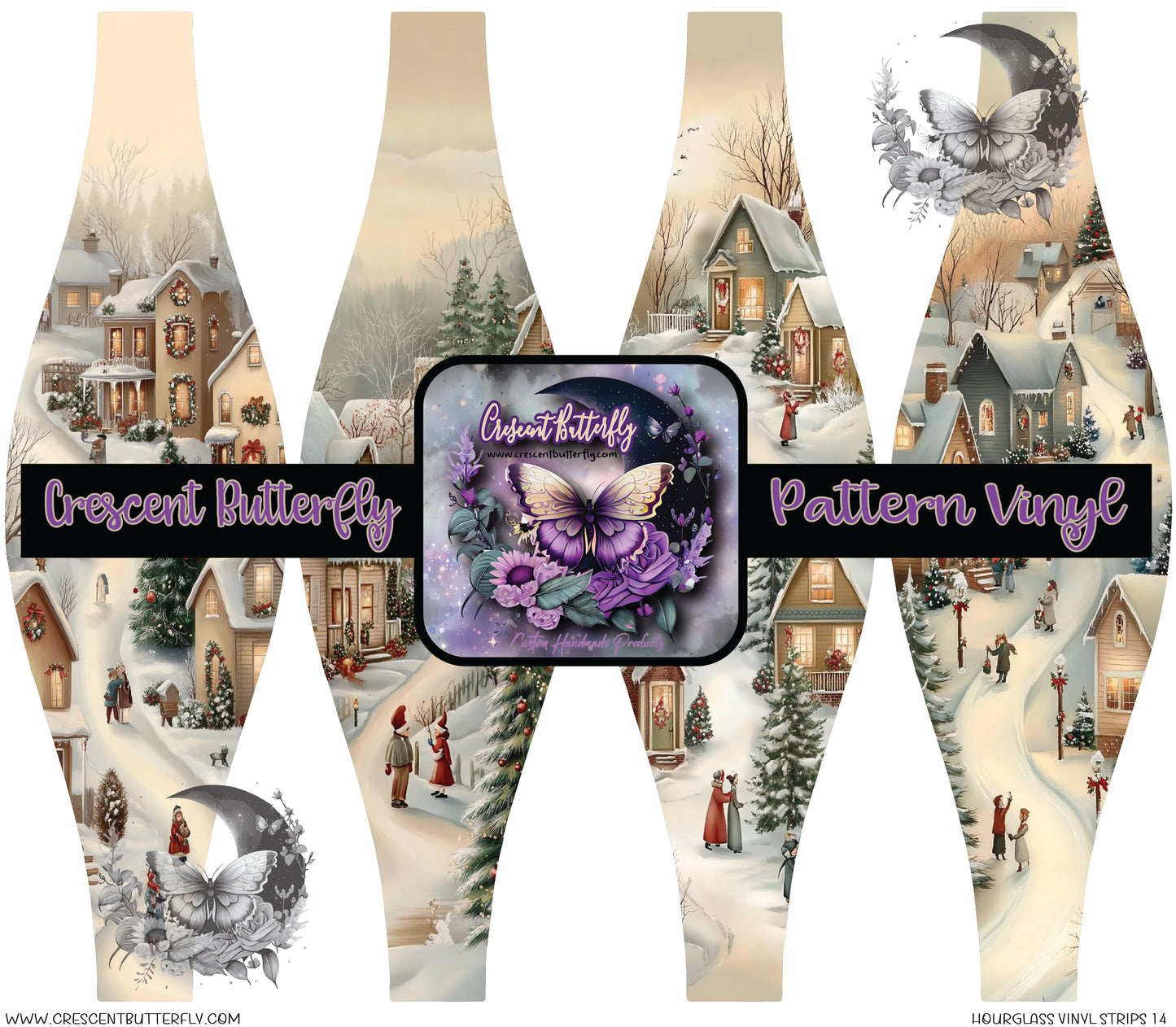 Hourglass Vinyl Strips 14 Printed Vinyl Sheet/Wrap