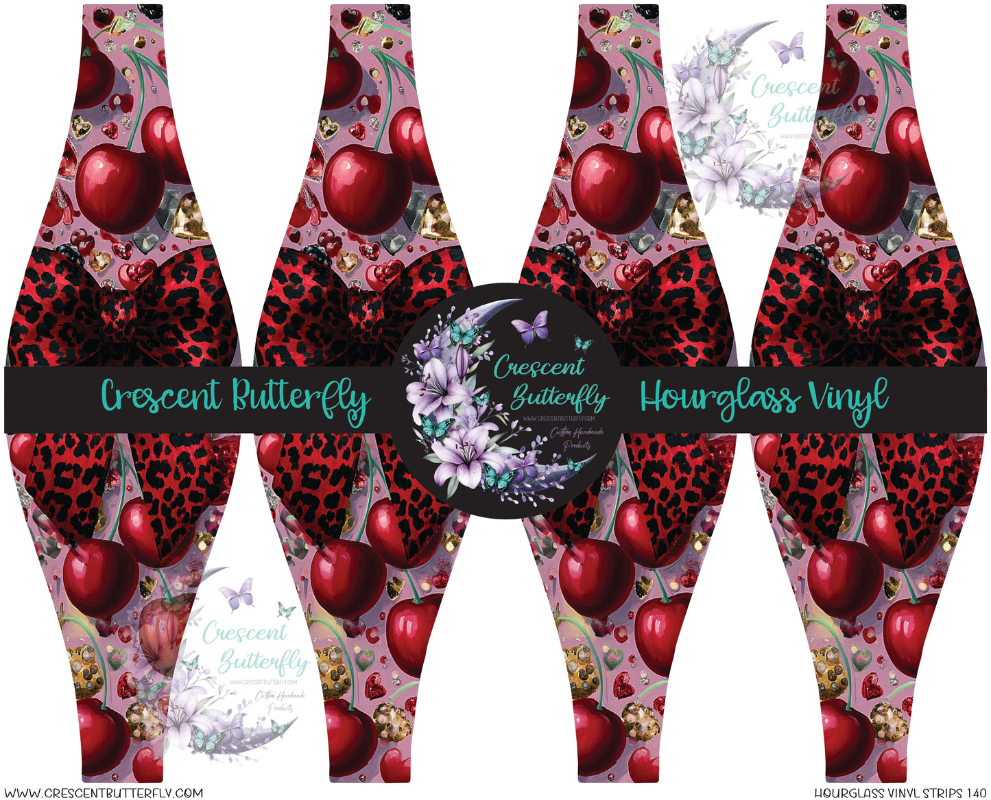 Hourglass Vinyl Strips 140 Printed Vinyl Sheet/Wrap