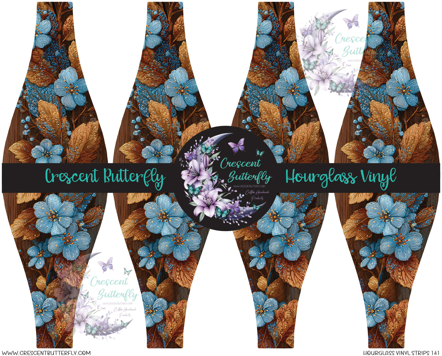 Hourglass Vinyl Strips 141 Printed Vinyl Sheet/Wrap