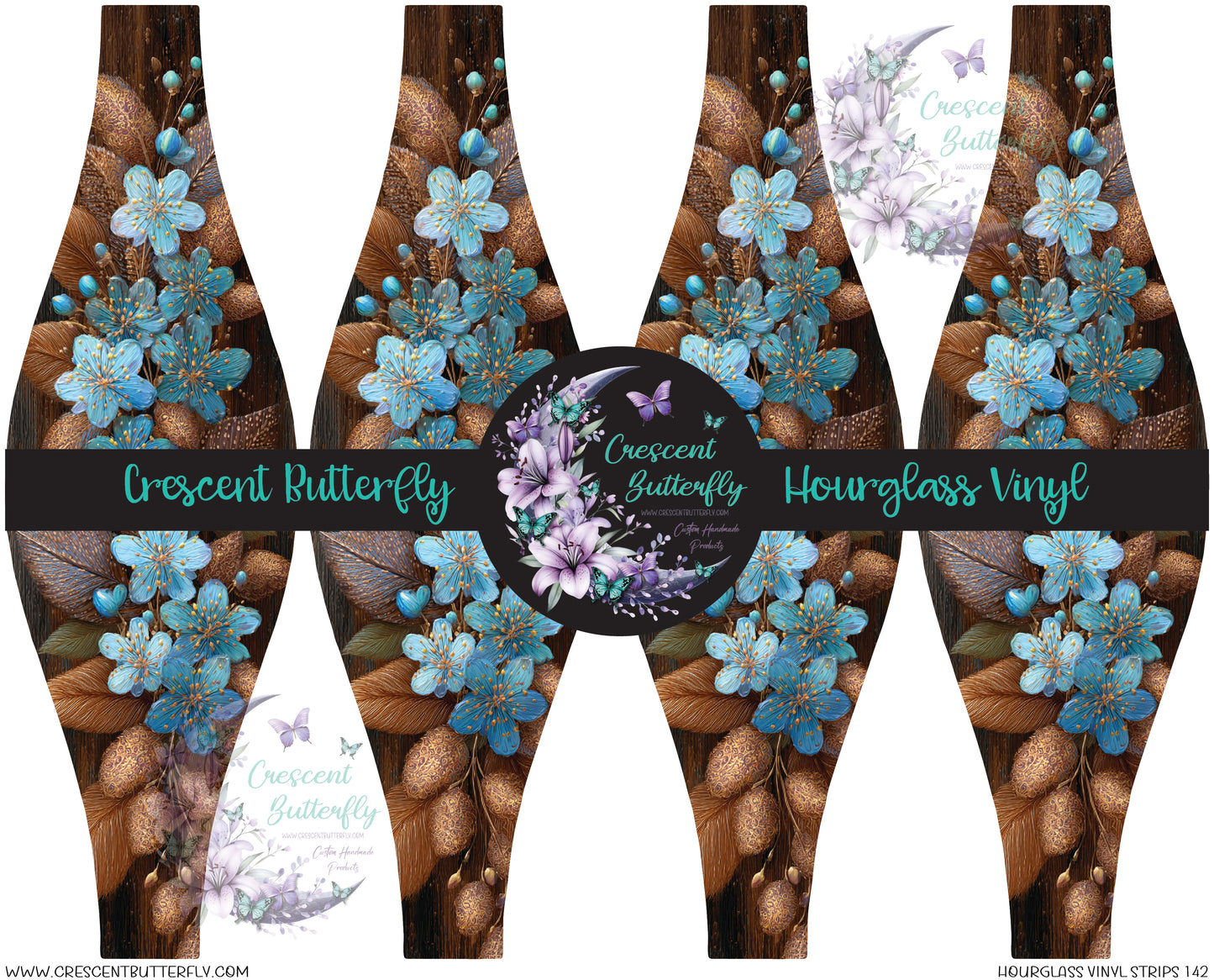 Hourglass Vinyl Strips 142 Printed Vinyl Sheet/Wrap