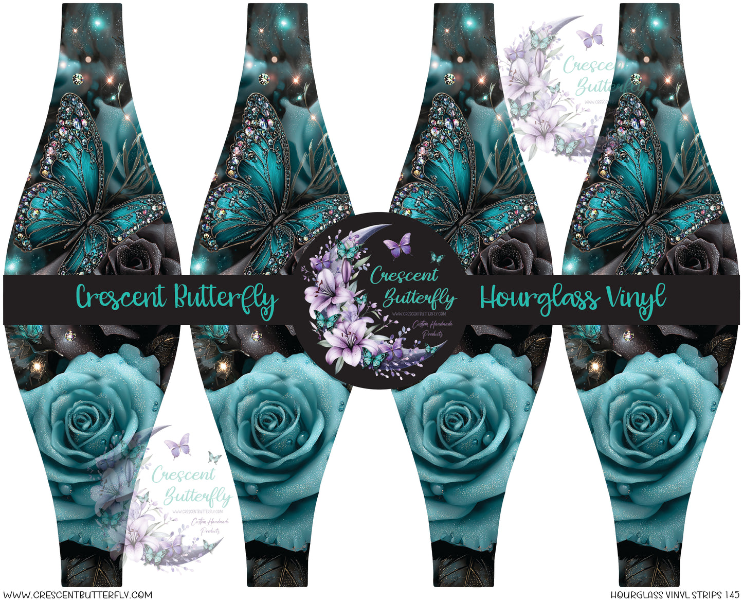Hourglass Vinyl Strips 145 Printed Vinyl Sheet/Wrap