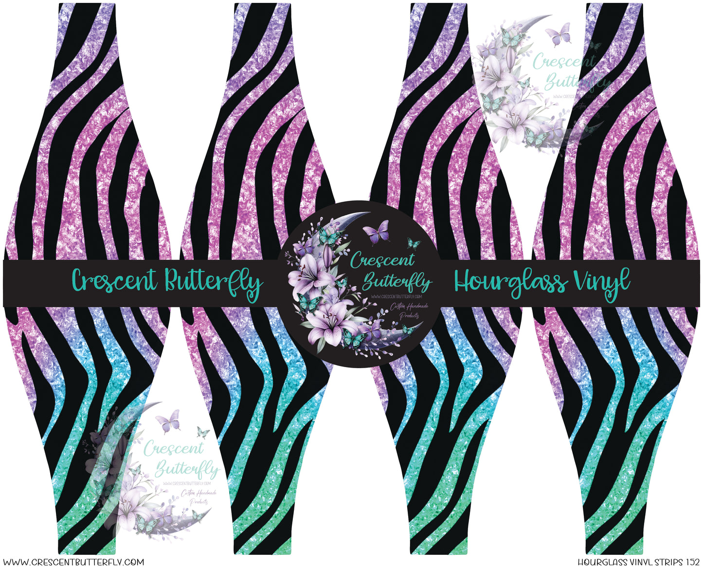 Hourglass Vinyl Strips 152 Printed Vinyl Sheet/Wrap