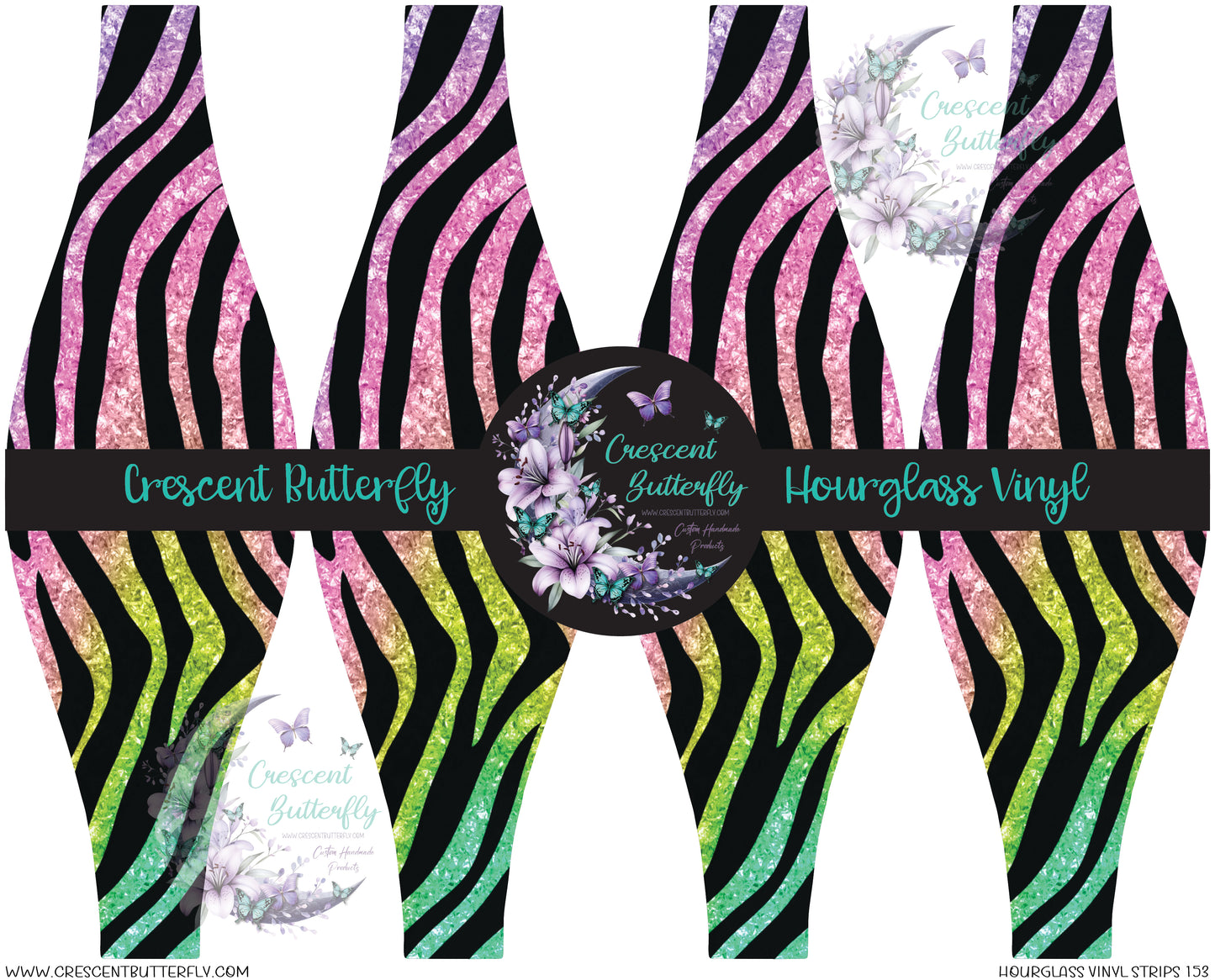 Hourglass Vinyl Strips 153 Printed Vinyl Sheet/Wrap