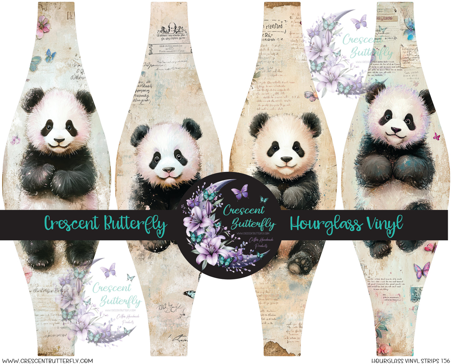 Hourglass Vinyl Strips 156 Printed Vinyl Sheet/Wrap