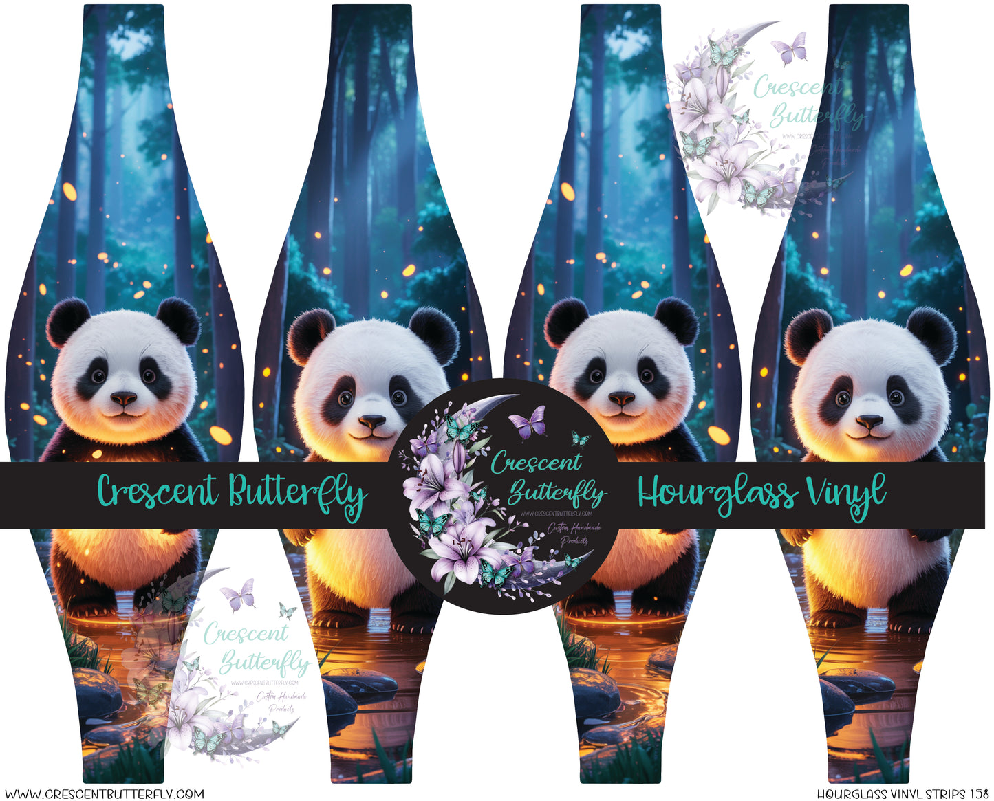 Hourglass Vinyl Strips 158 Printed Vinyl Sheet/Wrap
