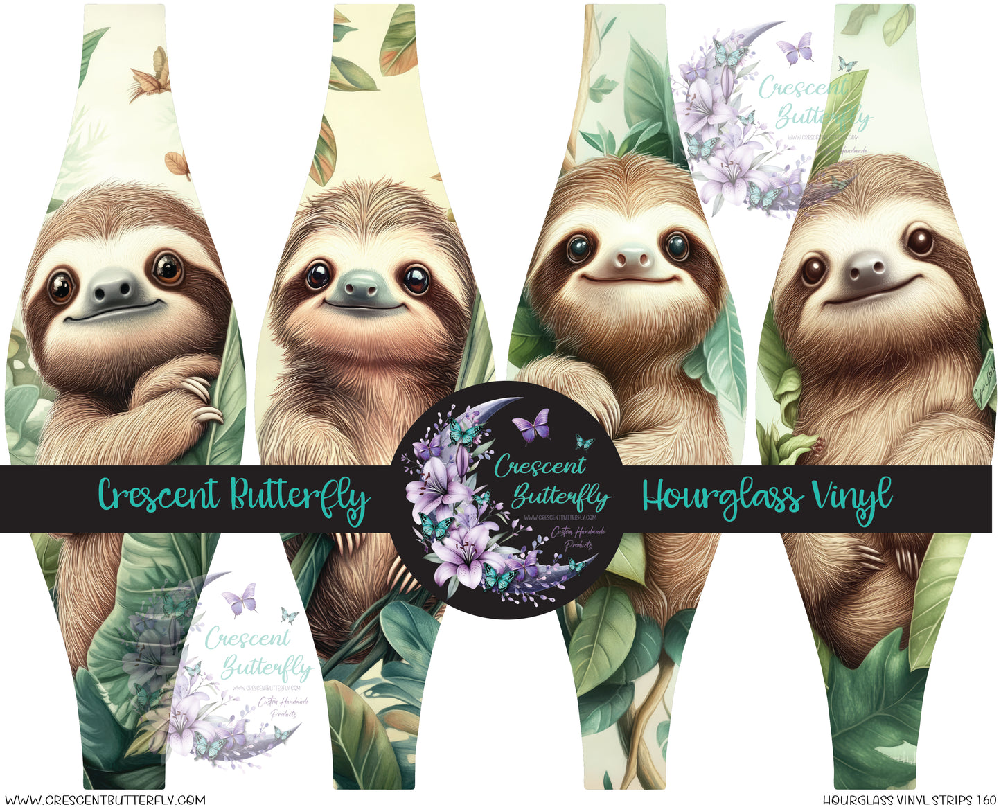 Hourglass Vinyl Strips 160 Printed Vinyl Sheet/Wrap