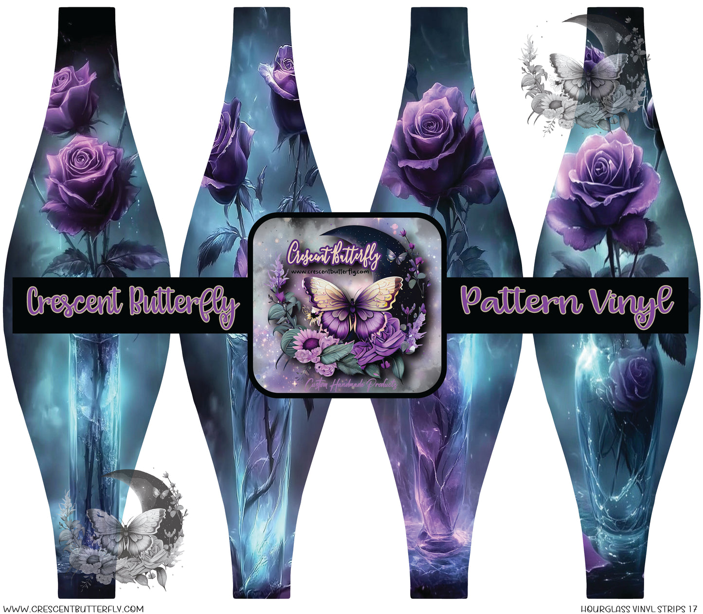 Hourglass Vinyl Strips 17 Printed Vinyl Sheet/Wrap