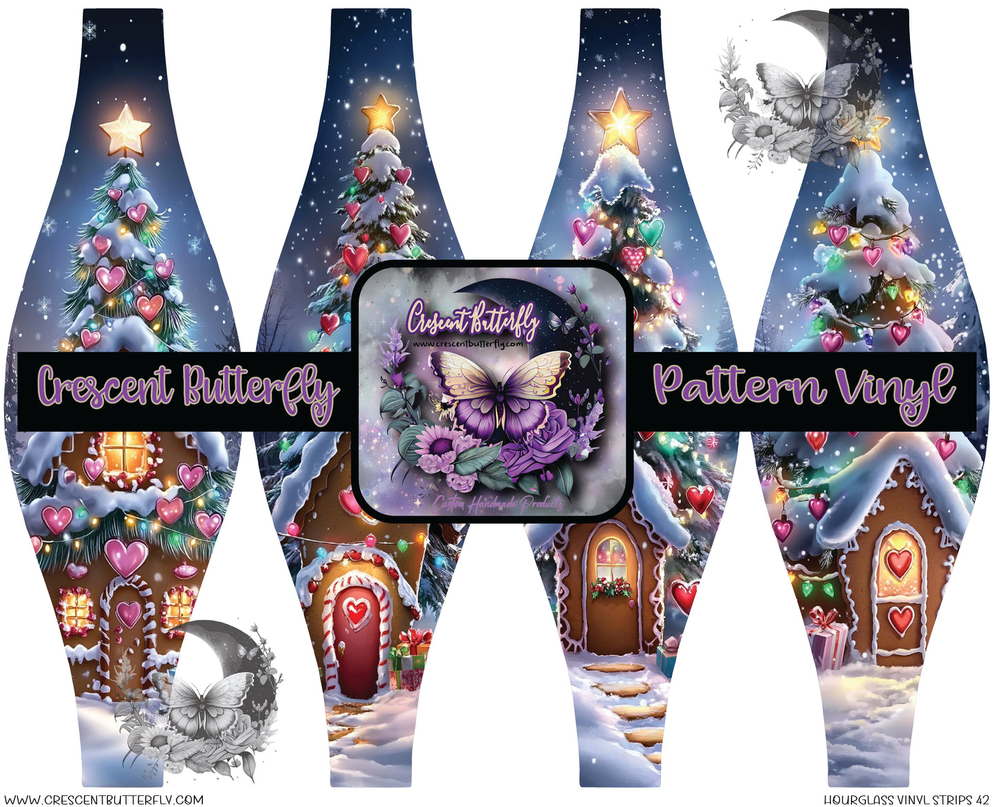 Hourglass Vinyl Strips 42 Printed Vinyl Sheet/Wrap