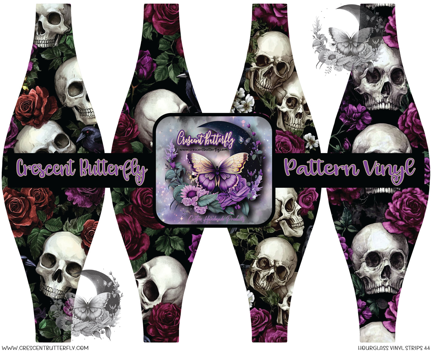 Hourglass Vinyl Strips 44 Printed Vinyl Sheet/Wrap