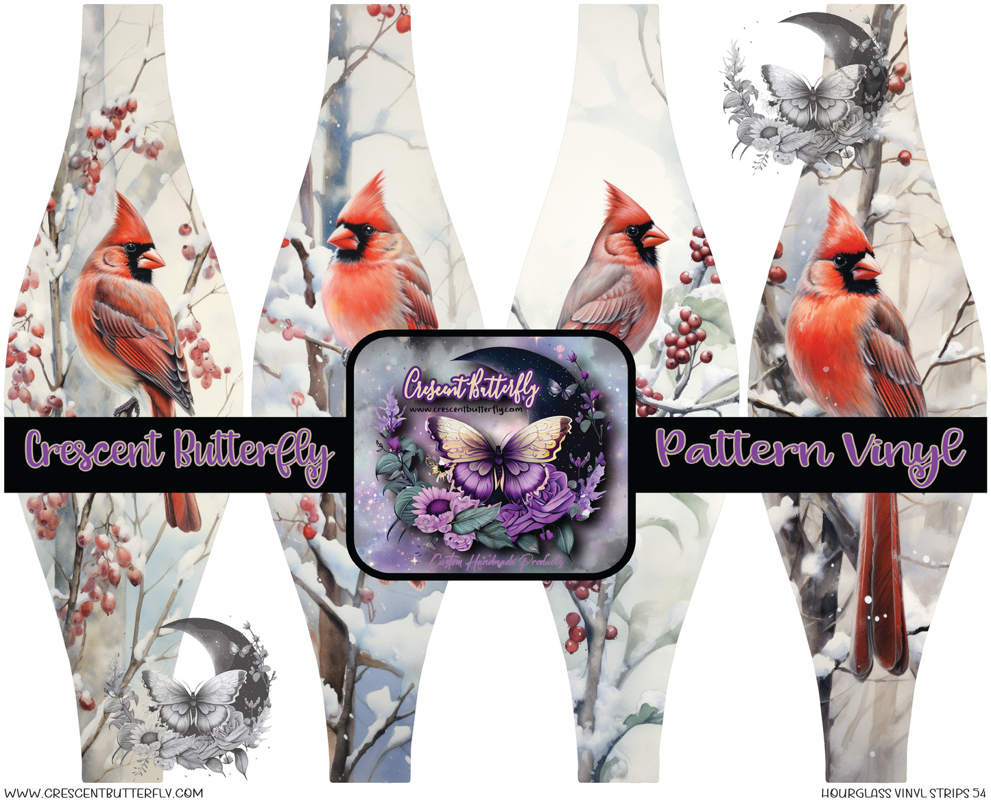 Hourglass Vinyl Strips 54 Printed Vinyl Sheet/Wrap