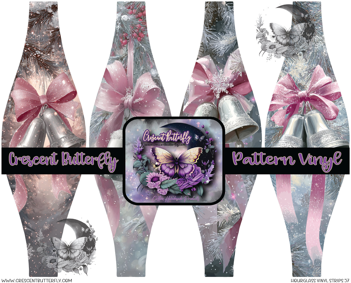 Hourglass Vinyl Strips 57 Printed Vinyl Sheet/Wrap