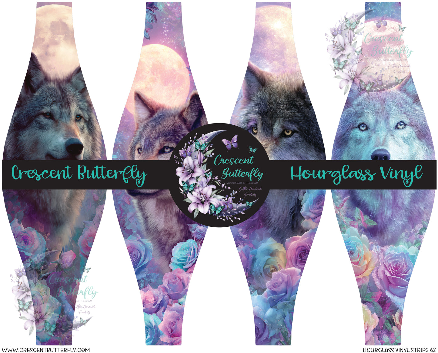 Hourglass Vinyl Strips 63 Printed Vinyl Sheet/Wrap