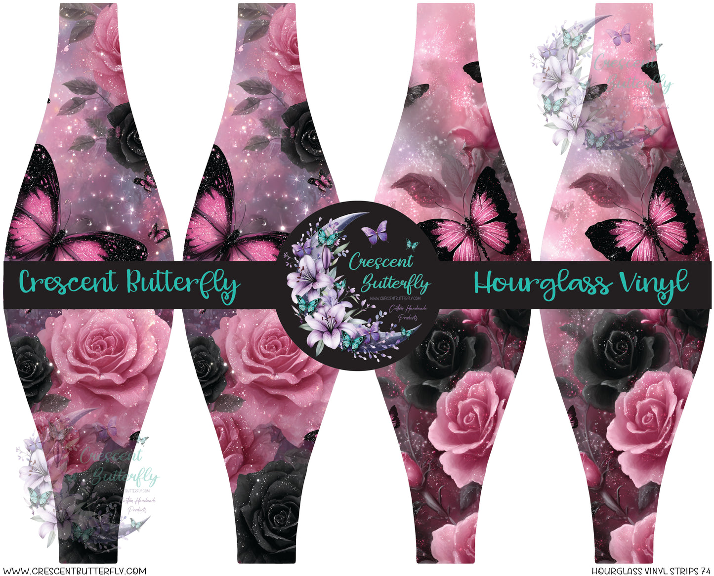 Hourglass Vinyl Strips 74 Printed Vinyl Sheet/Wrap