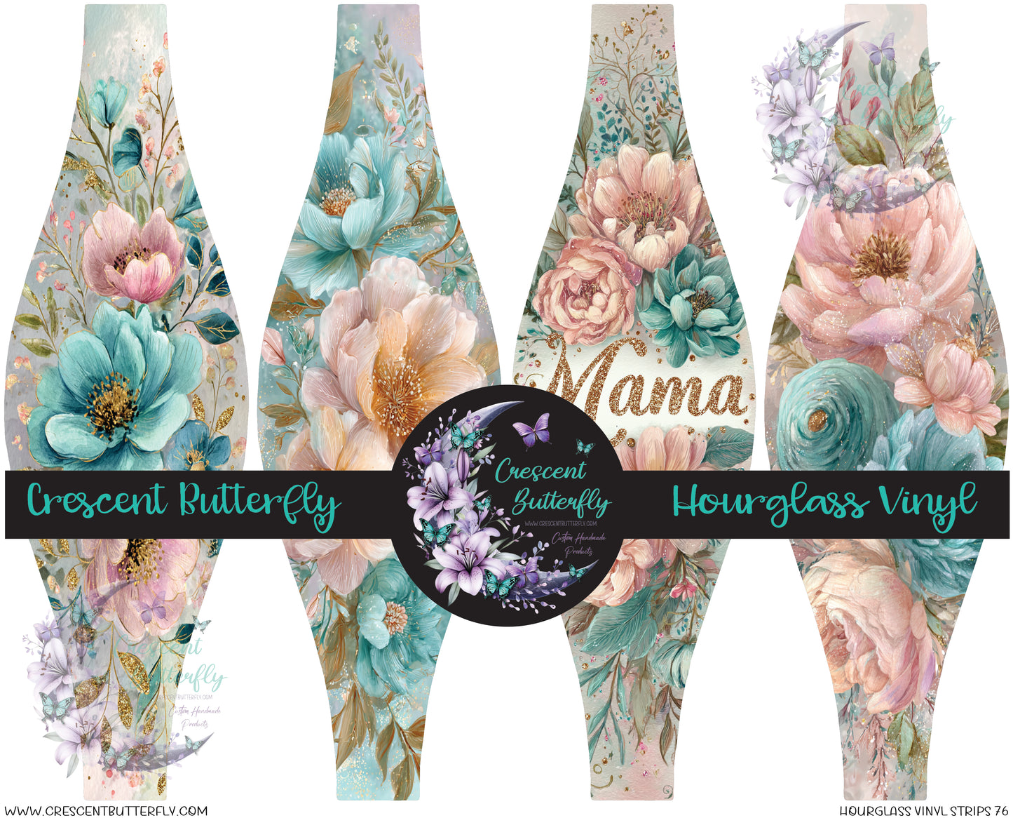 Hourglass Vinyl Strips 76 Printed Vinyl Sheet/Wrap