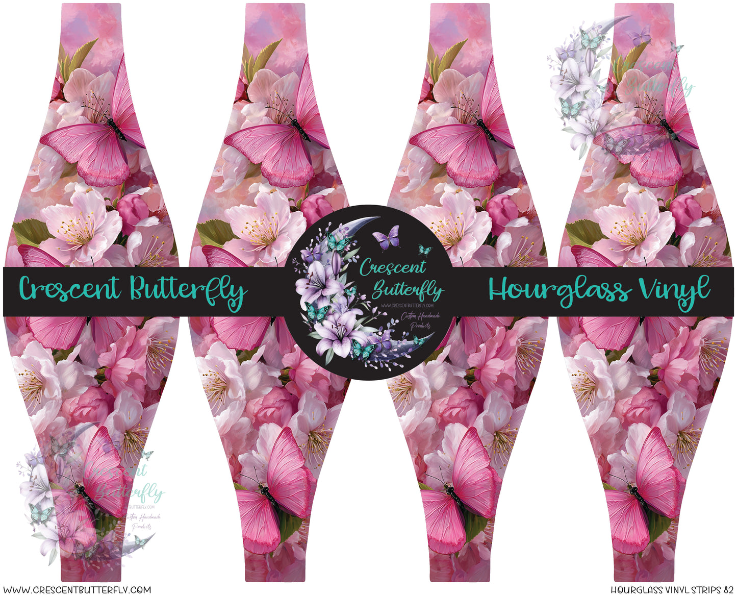 Hourglass Vinyl Strips 82 Printed Vinyl Sheet/Wrap