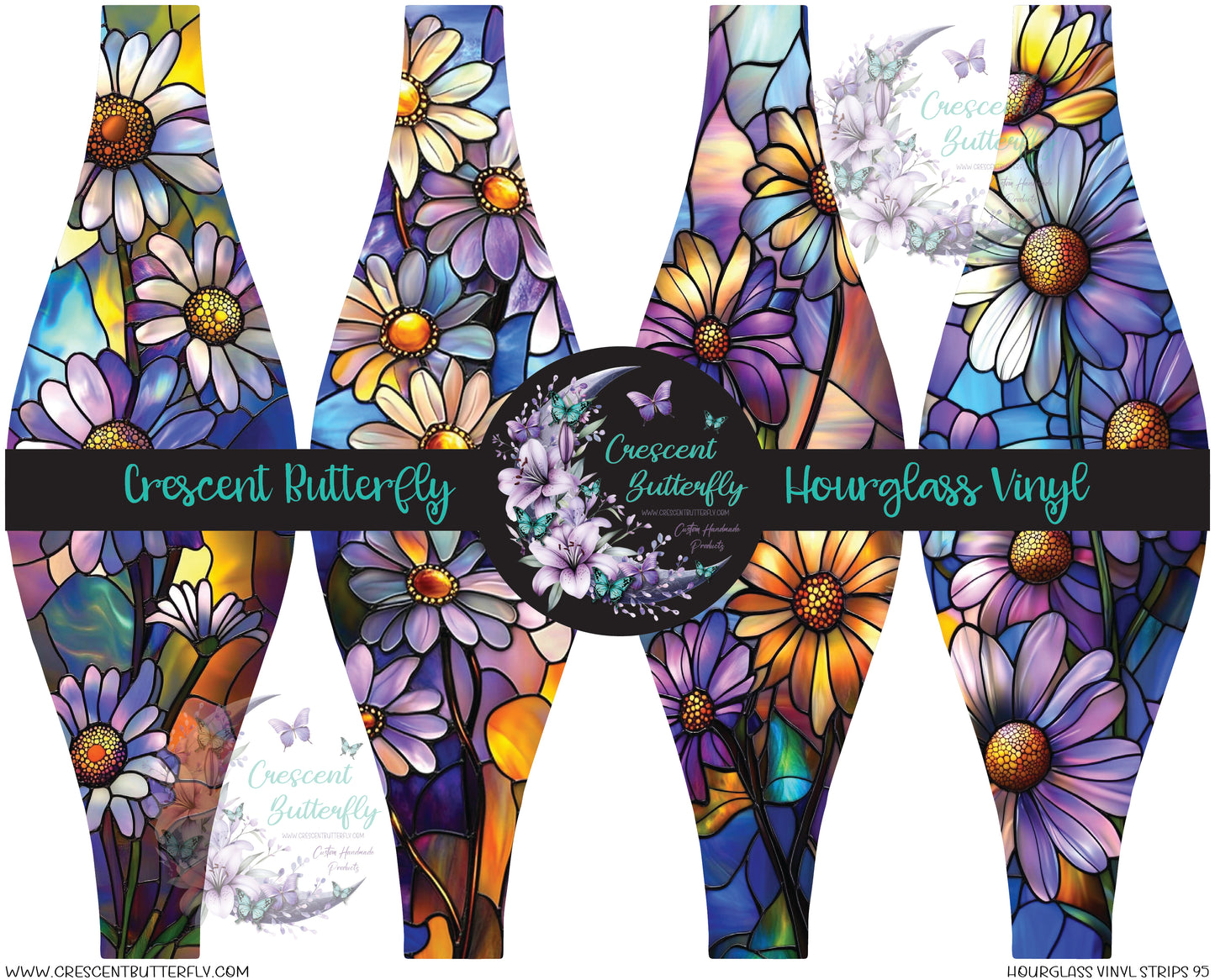 Hourglass Vinyl Strips 95 Printed Vinyl Sheet/Wrap