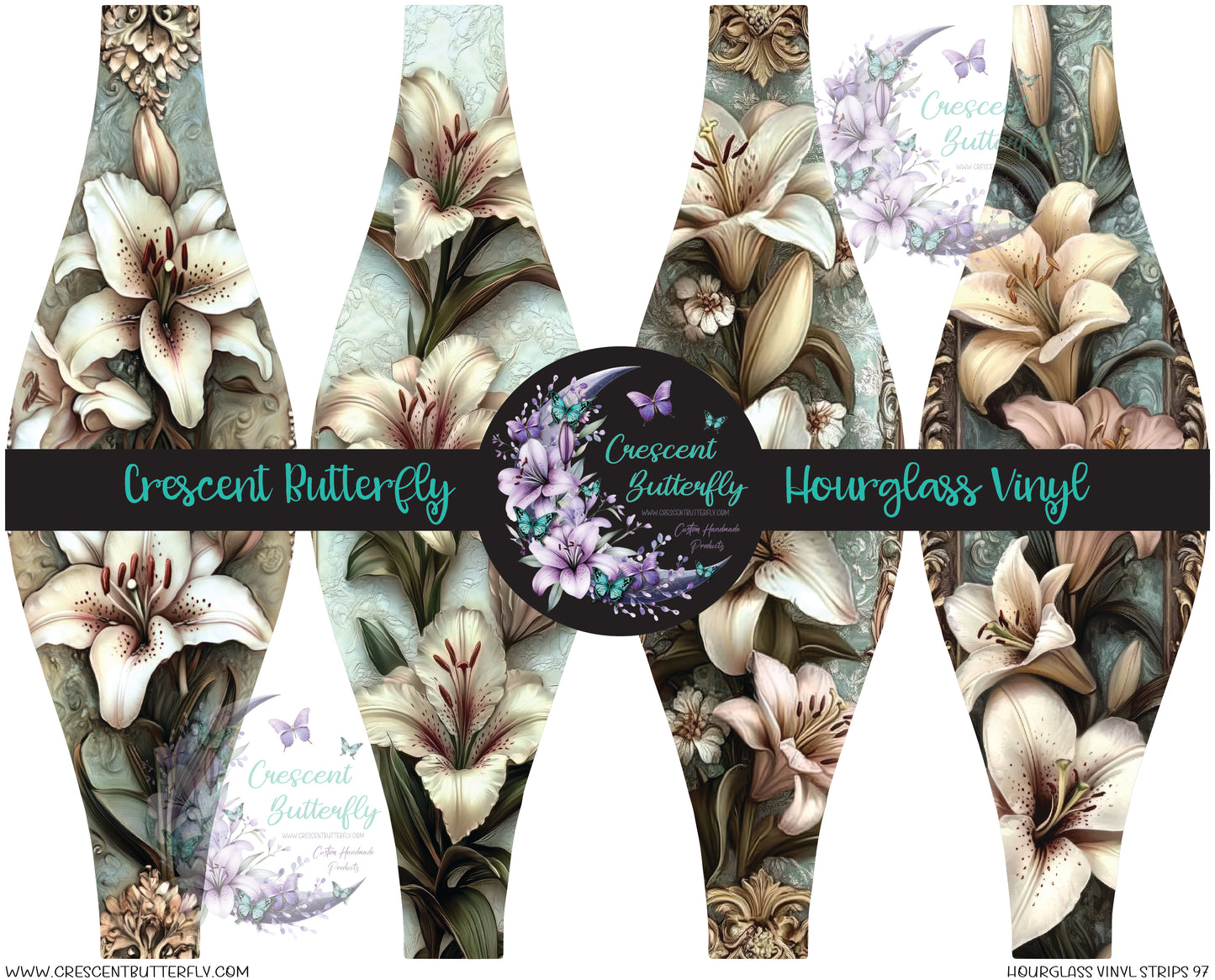 Hourglass Vinyl Strips 97 Printed Vinyl Sheet/Wrap