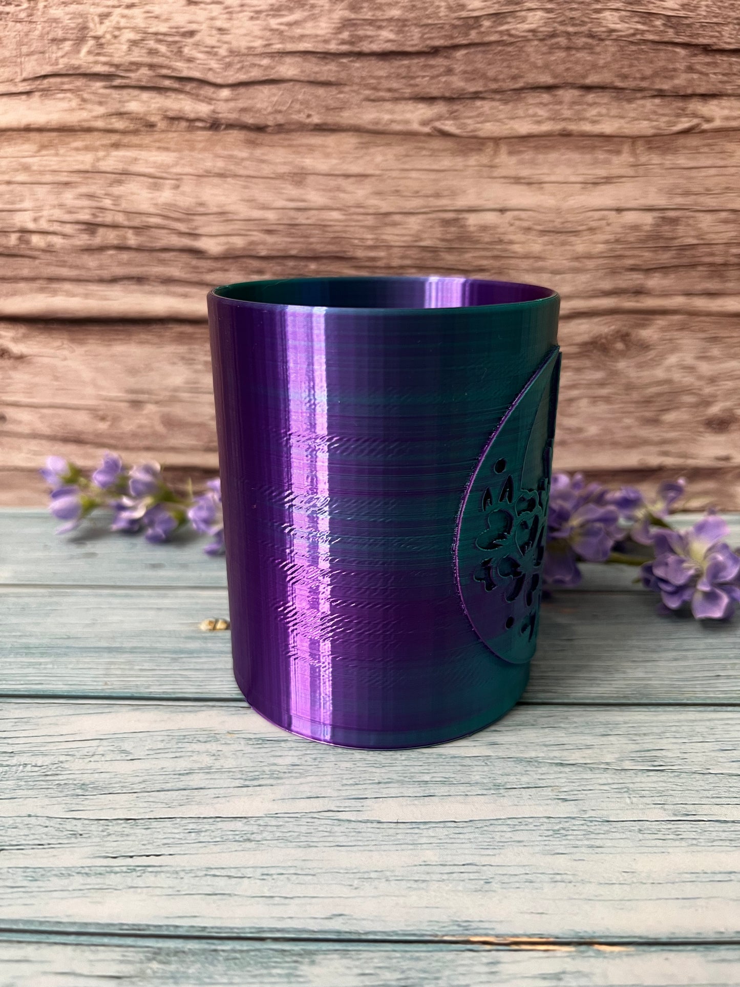 Crescent Butterfly Pen Holder Desk Accessory -3D Printed