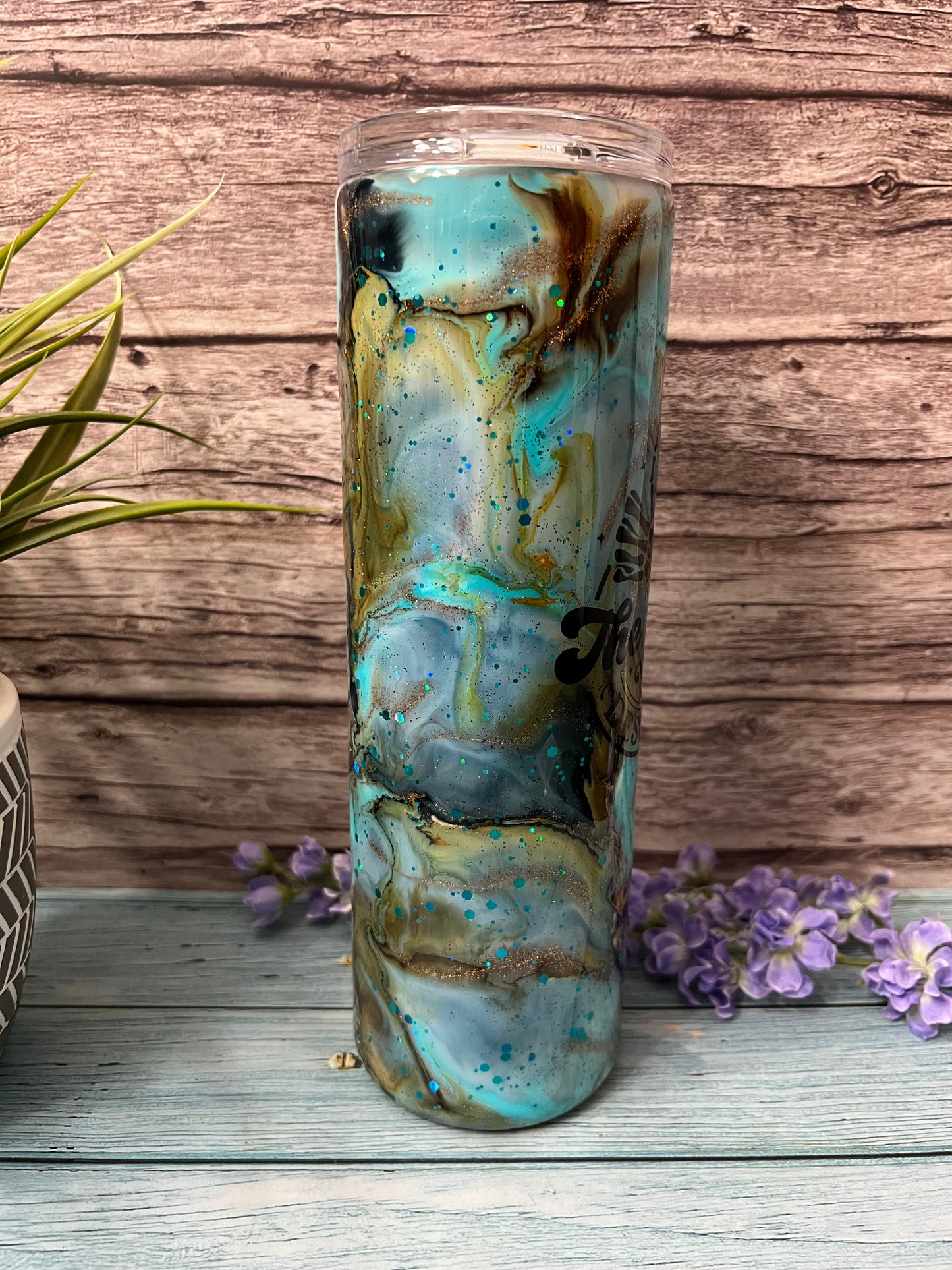 Save A Horse Handmade Custom Epoxy Tumbler