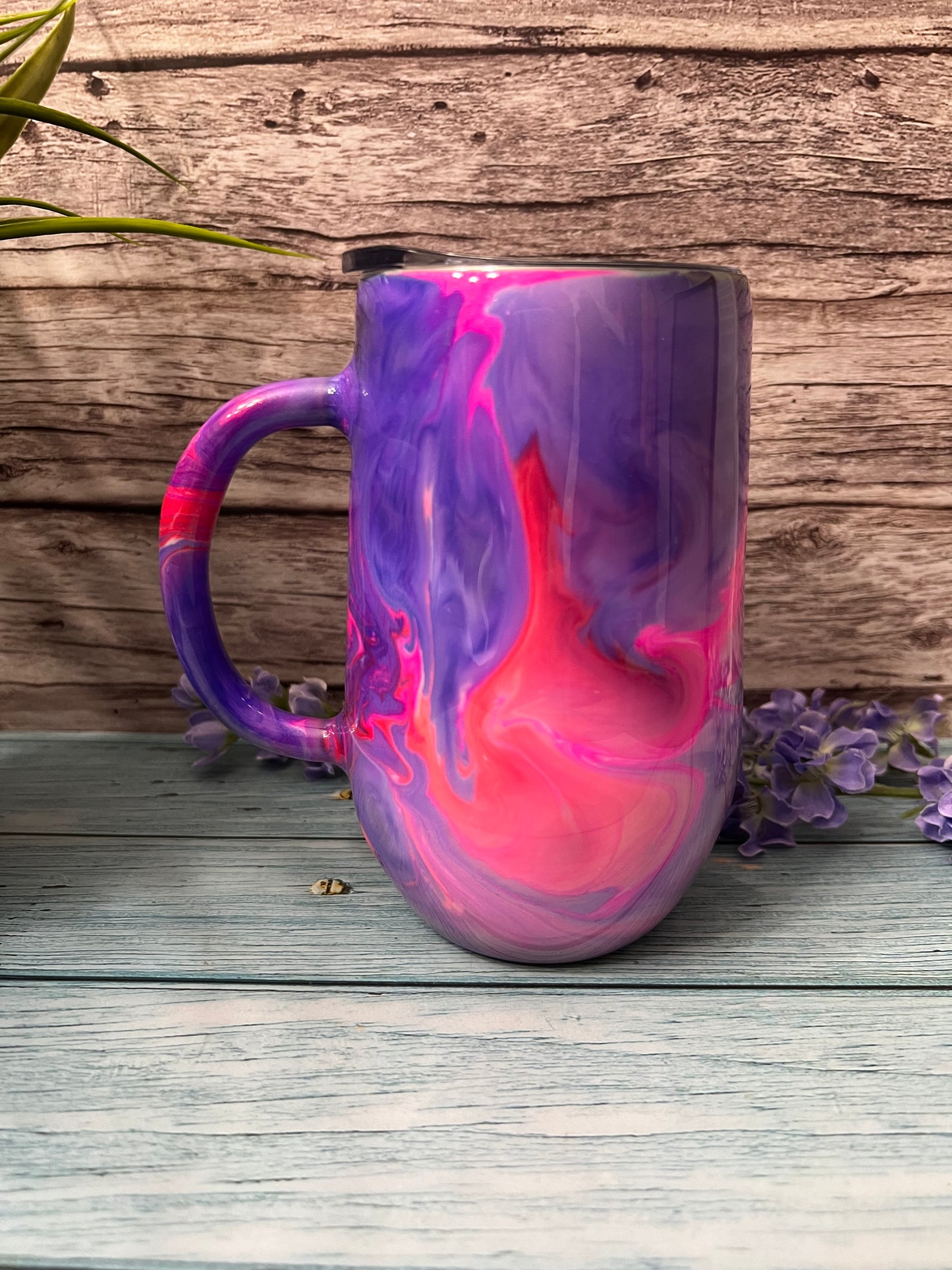 Butterfly Kisses Handmade Custom Epoxy Tumbler