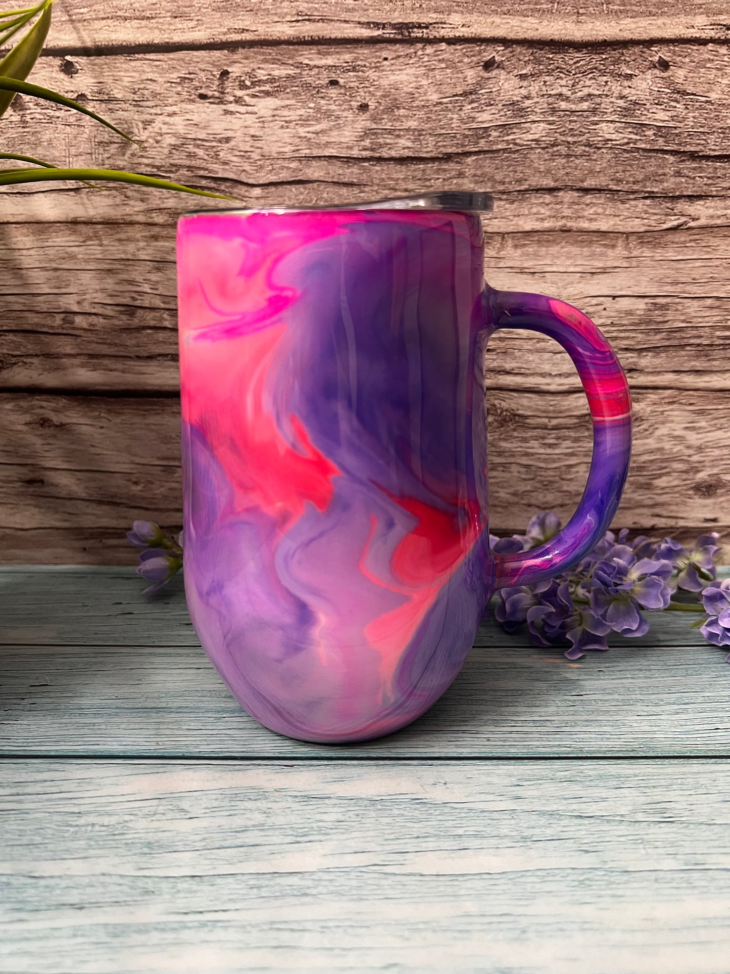 Butterfly Kisses Handmade Custom Epoxy Tumbler