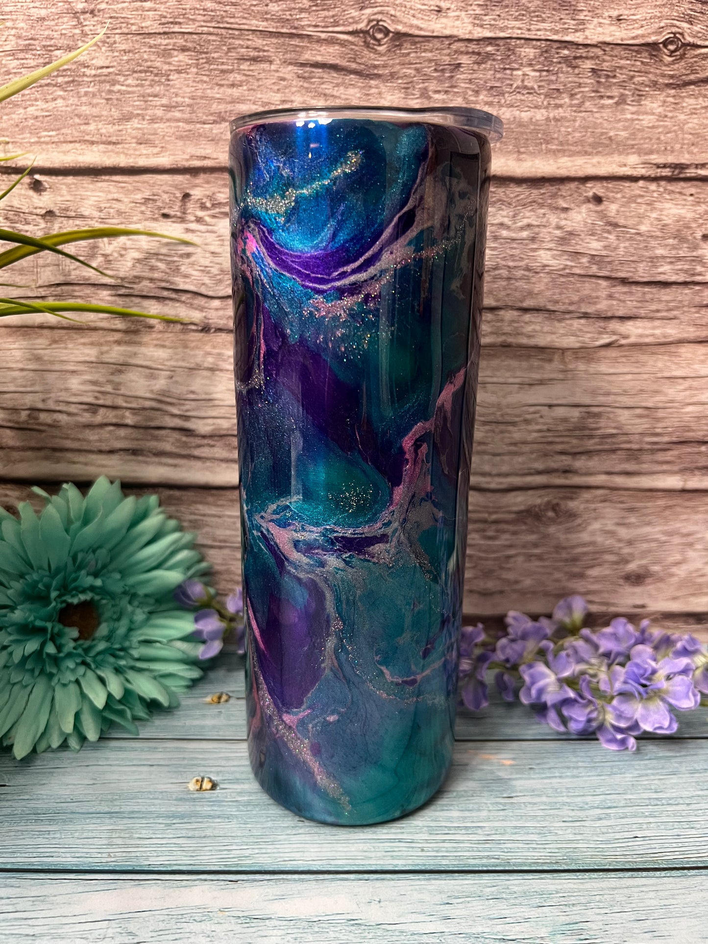 Desert Rose Handmade Custom Epoxy Tumbler
