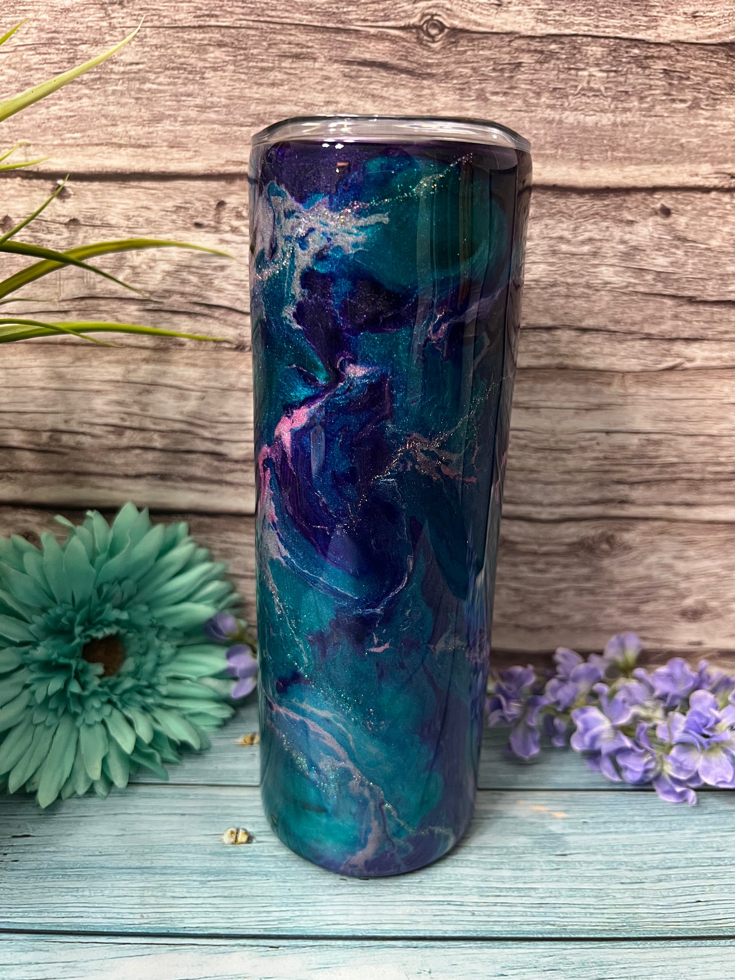 Desert Rose Handmade Custom Epoxy Tumbler