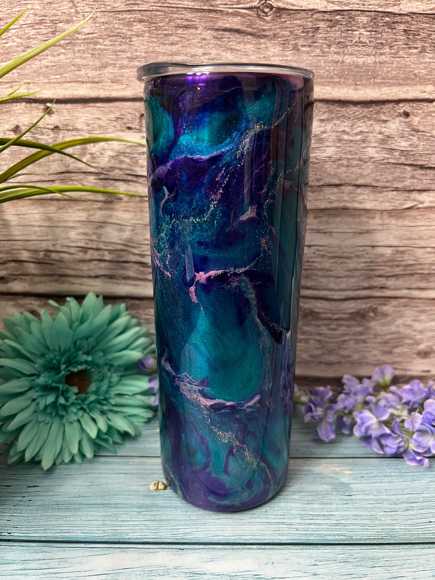 Desert Rose Handmade Custom Epoxy Tumbler
