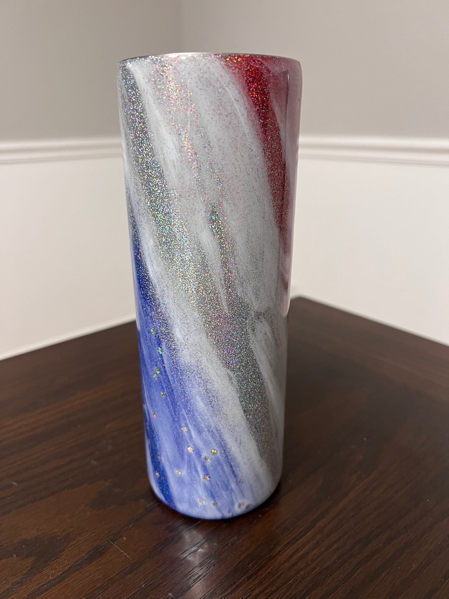 RTS #2 American Flag Milkyway 20oz Skinny Tumbler-Pre Made-RTS