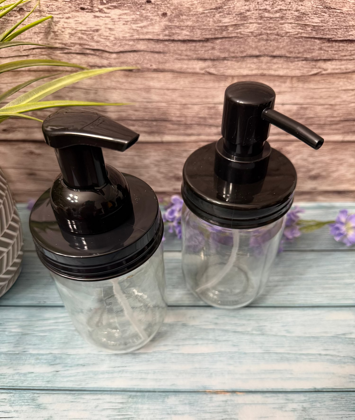12oz Glass Soap Dispenser -Custom Made