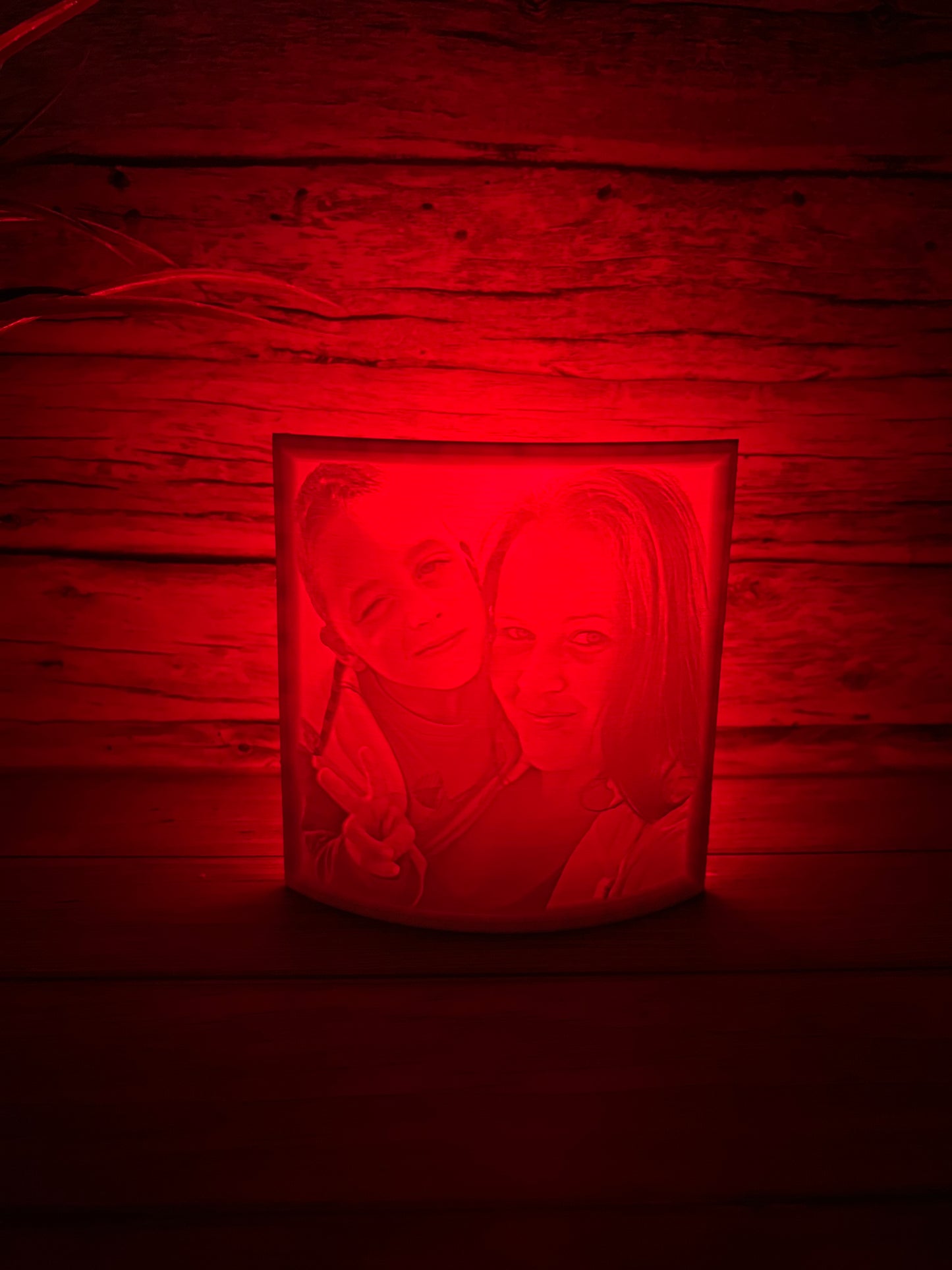 Personalized Light Up Lithophane Photo