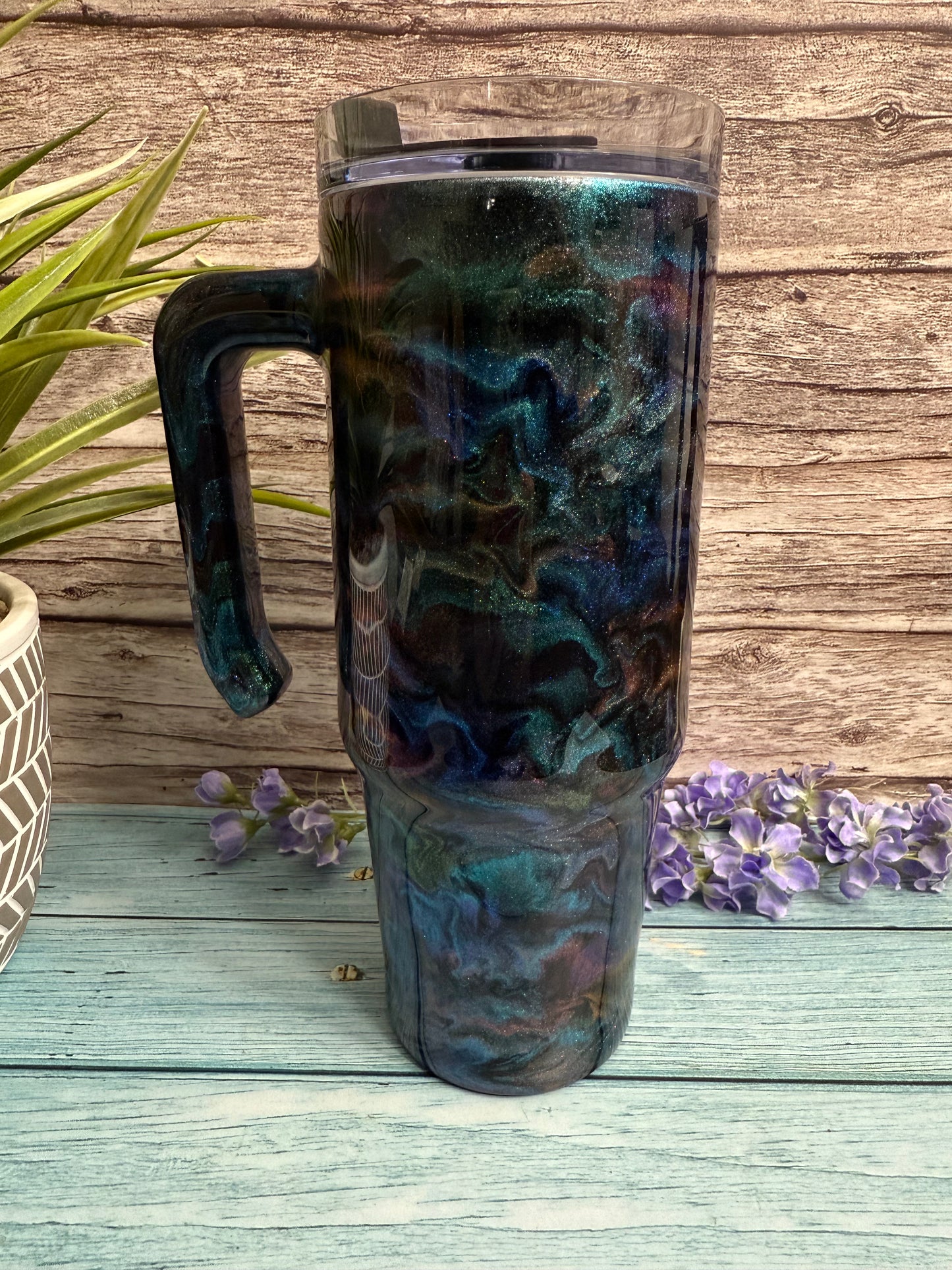 RTS #111 Morning Glory-30oz Grippy Tumbler-Pre Made