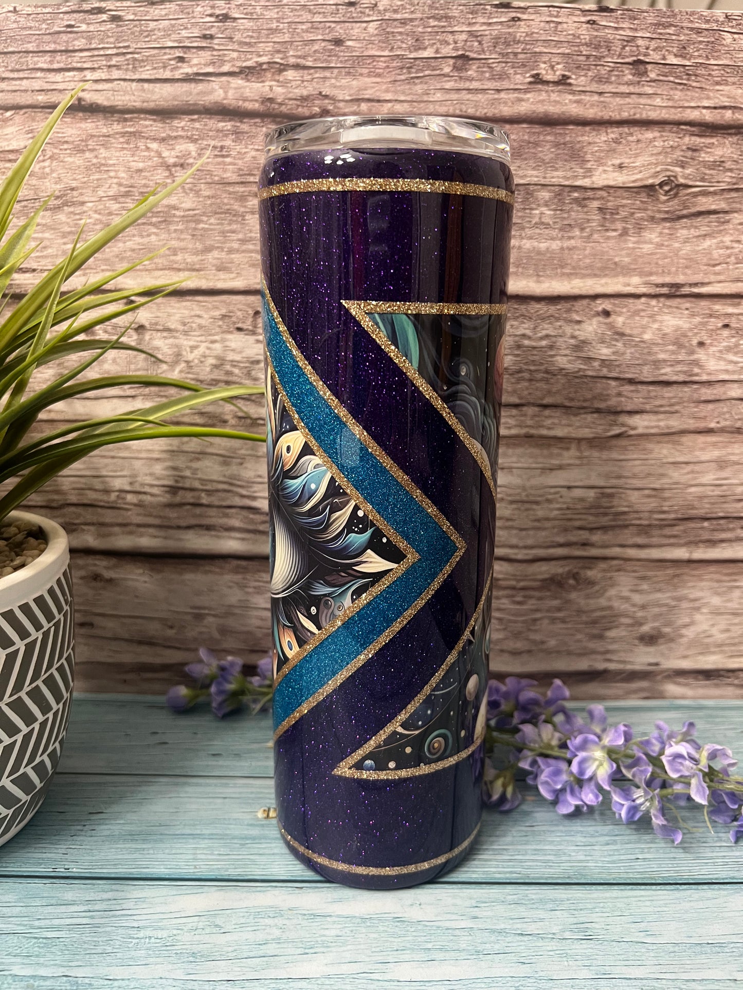 Evil Eye Handmade Custom Epoxy Tumbler