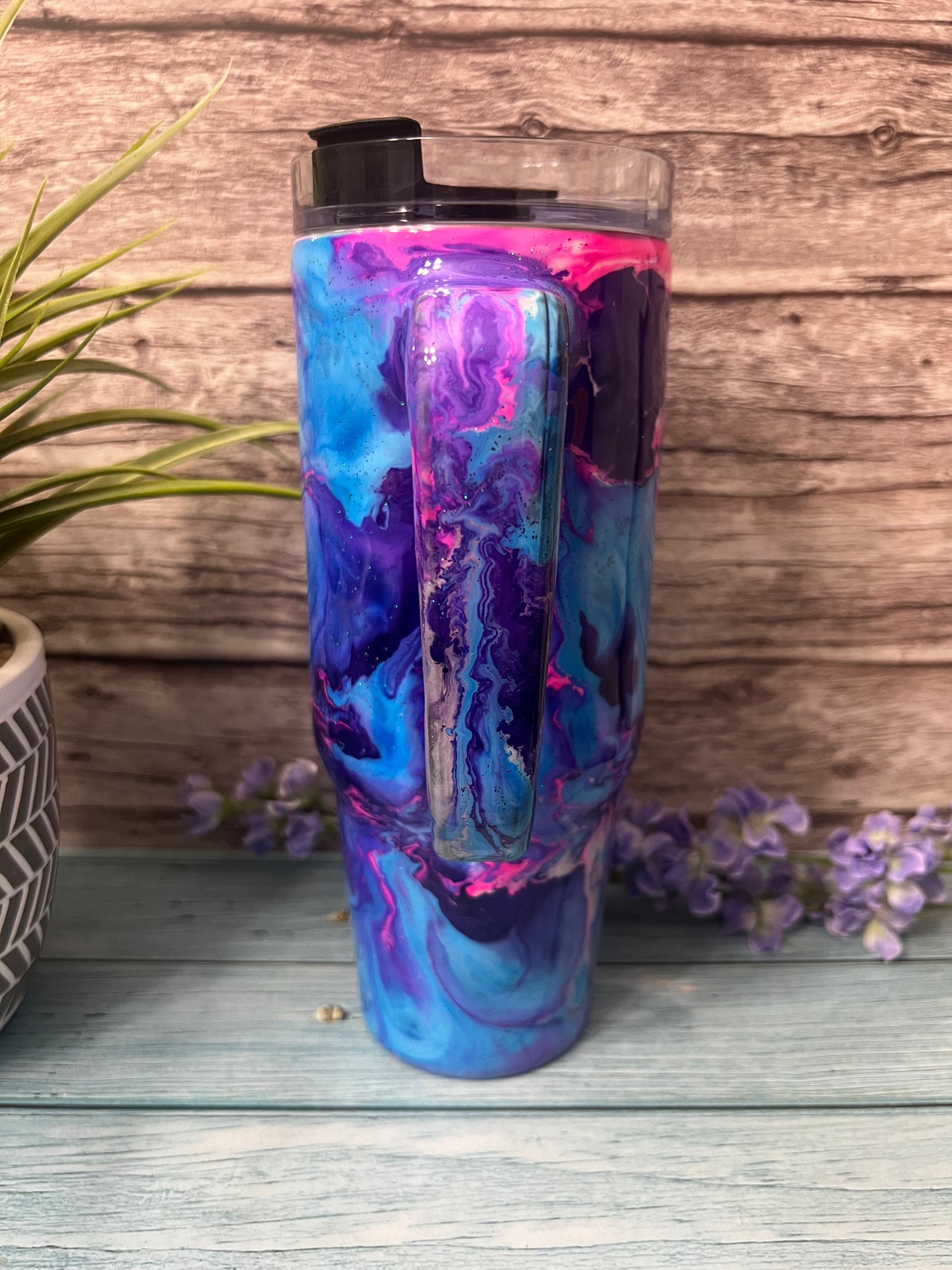 Cosmic Implosion Handmade Custom Epoxy Tumbler