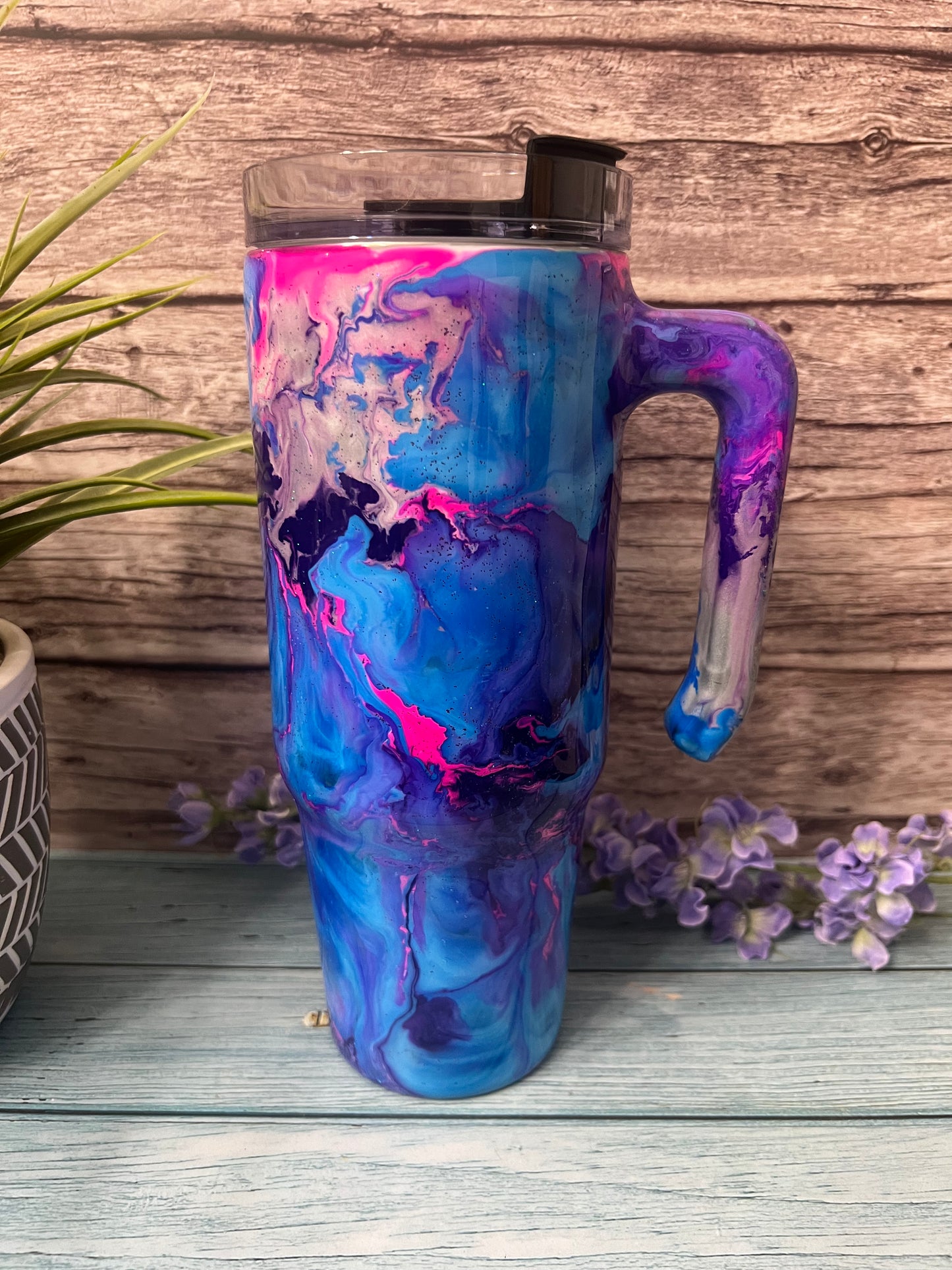 Cosmic Implosion Handmade Custom Epoxy Tumbler