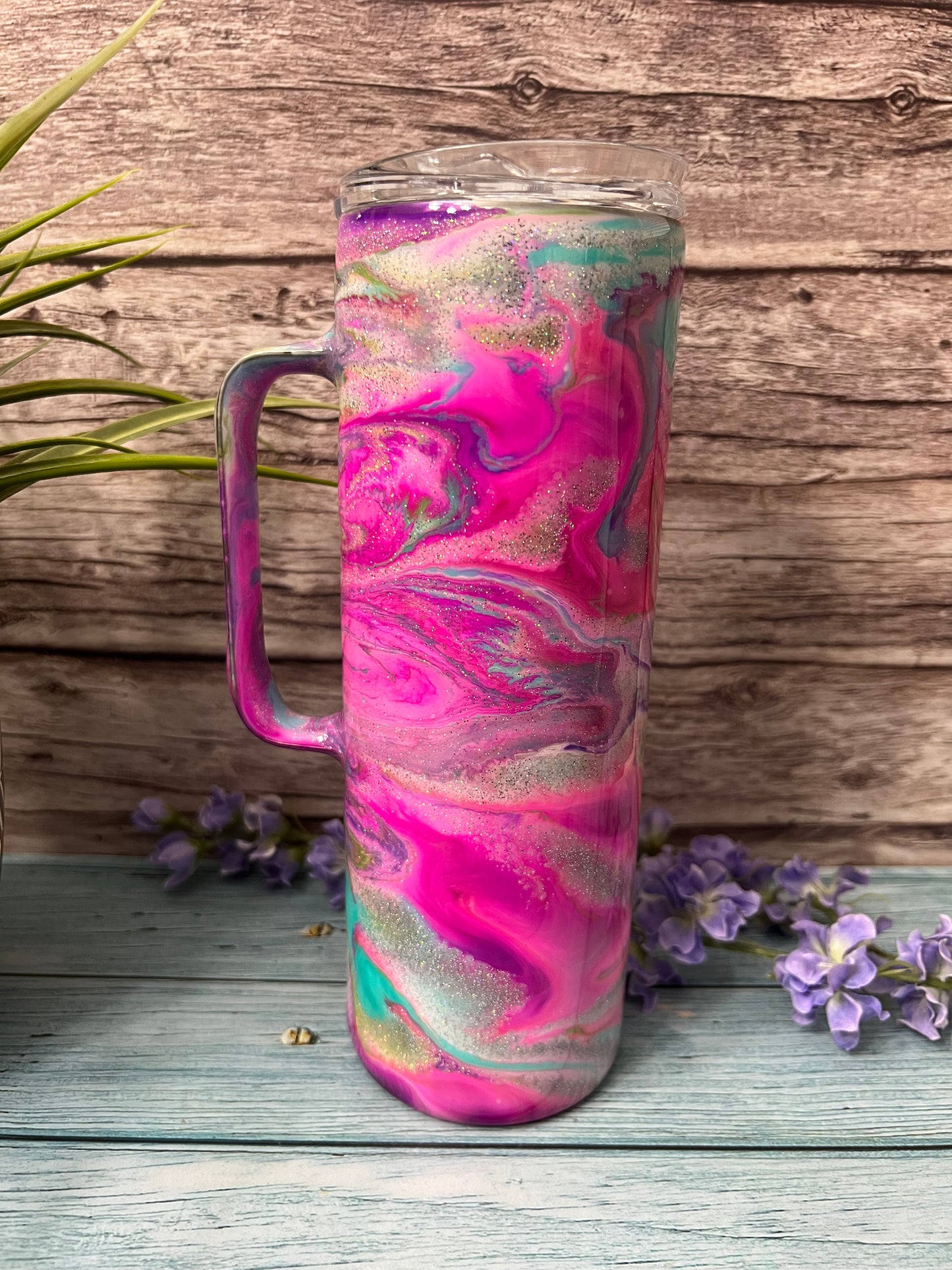 Lazy Summer Days Handmade Custom Epoxy Tumbler