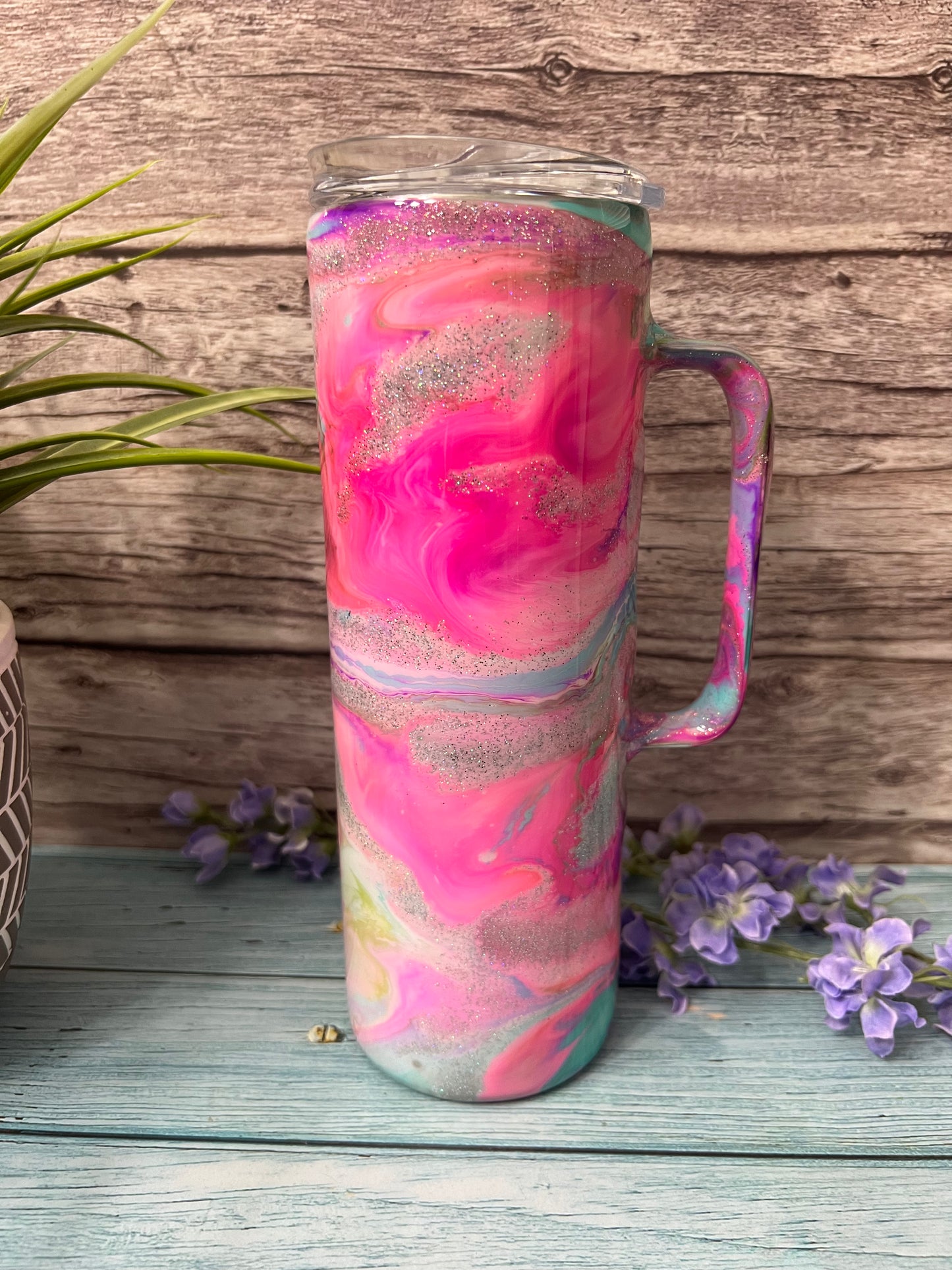 Lazy Summer Days Handmade Custom Epoxy Tumbler