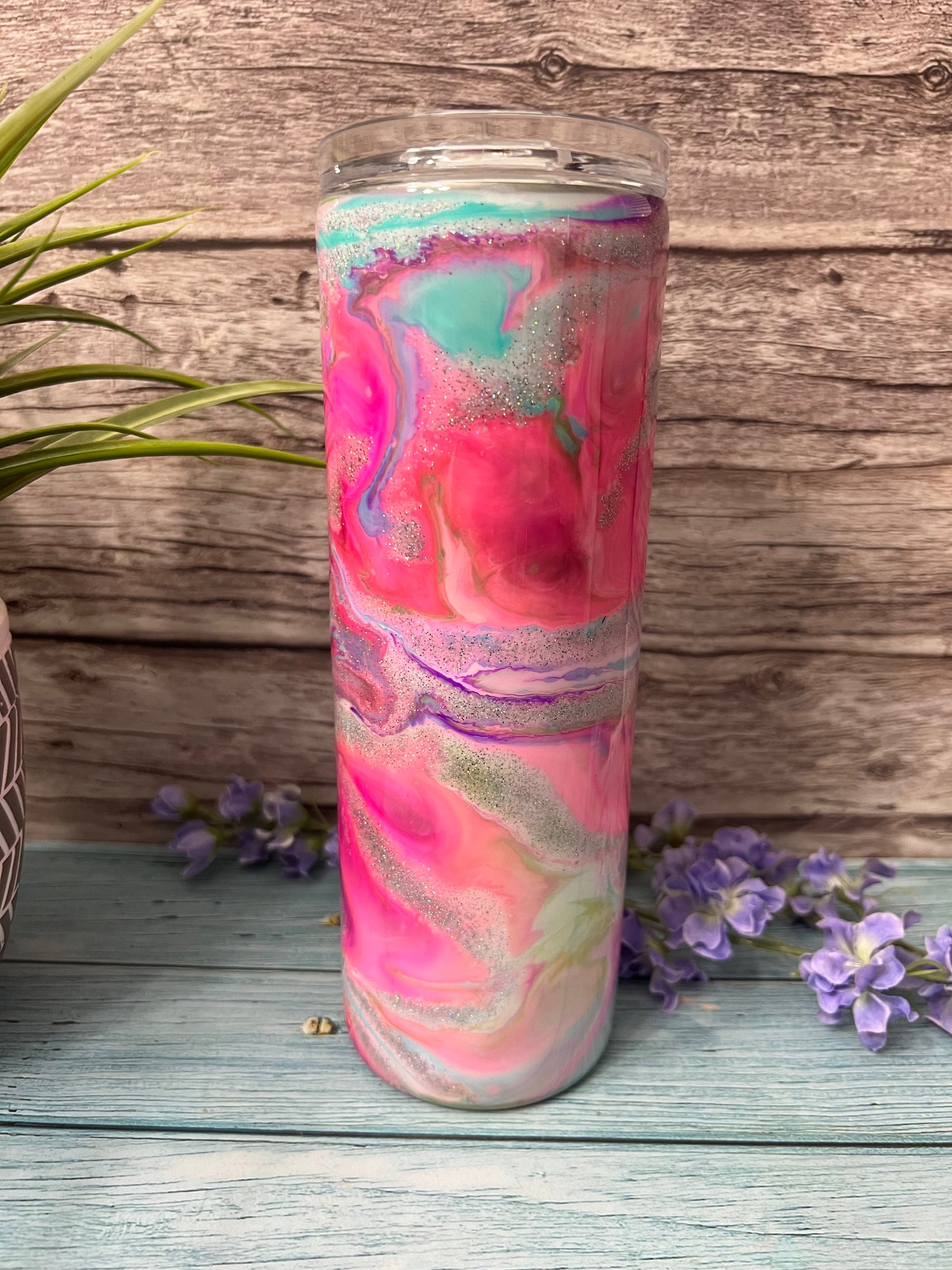 Lazy Summer Days Handmade Custom Epoxy Tumbler