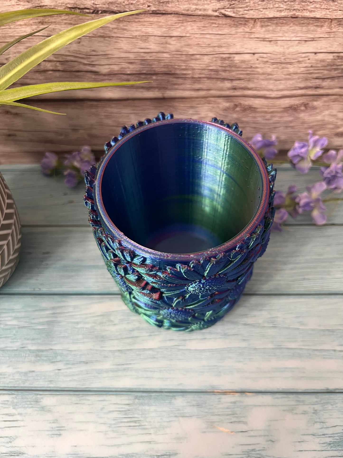 Sunflower Pen Holder Desk Accessory -3D Printed
