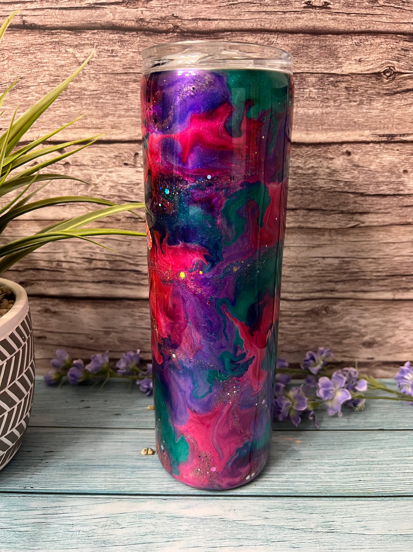 Bubblegum Handmade Custom Epoxy Tumbler