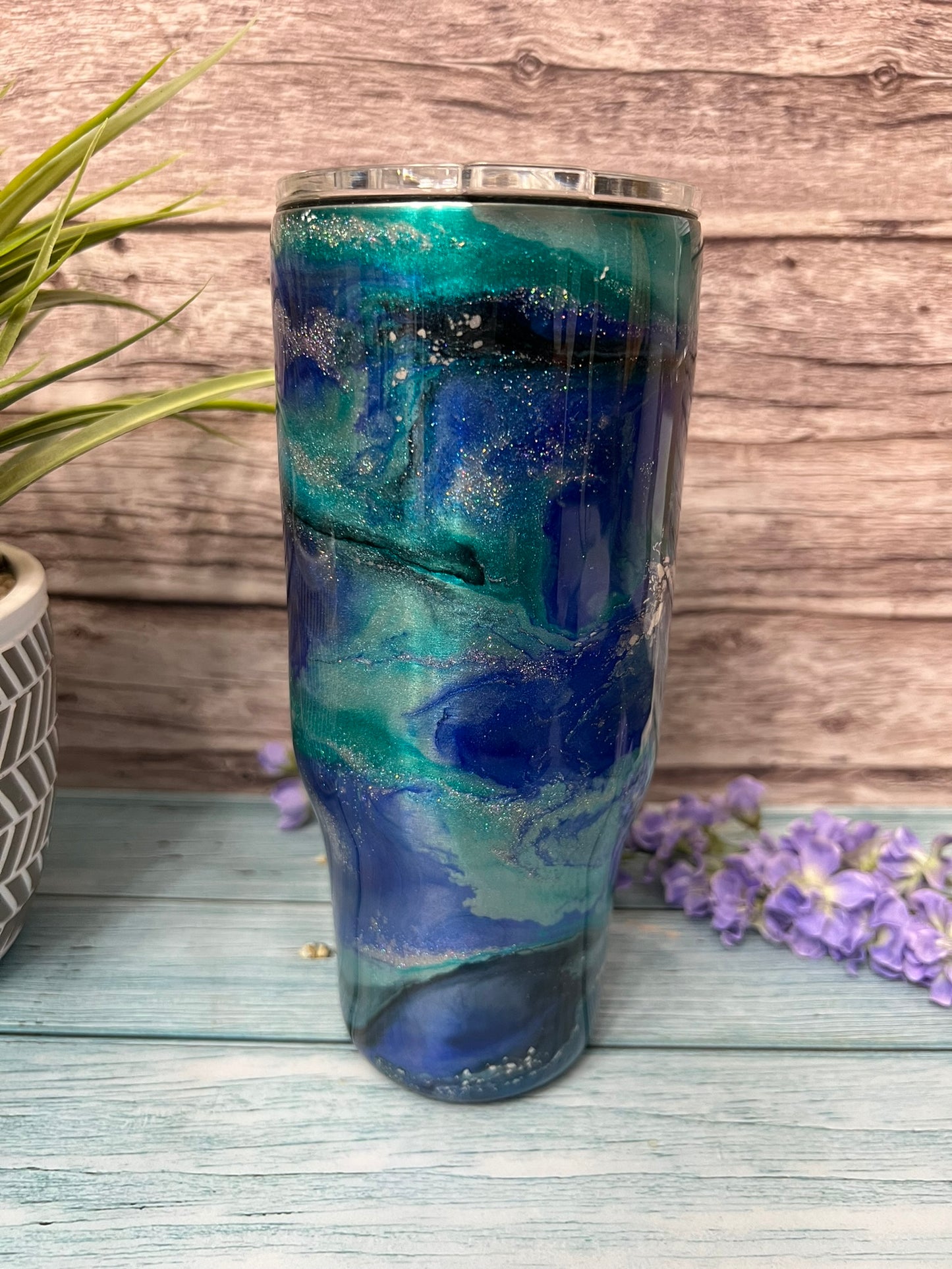 Frosty Handmade Custom Epoxy Tumbler