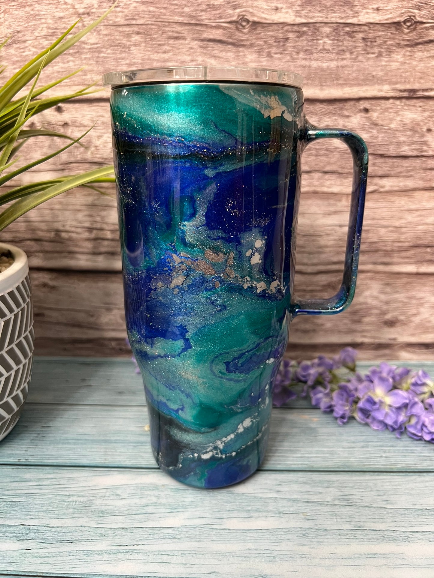Frosty Handmade Custom Epoxy Tumbler