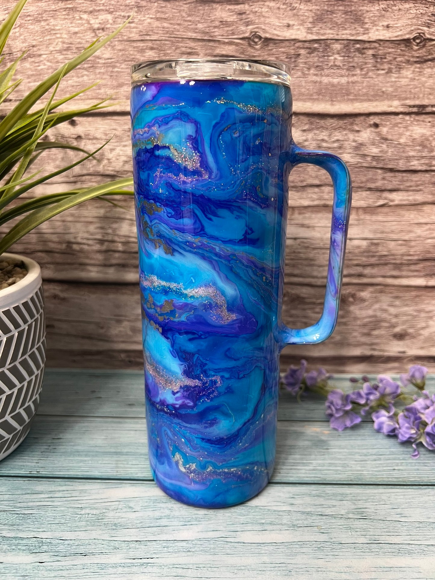 Enchanted Mermaid Handmade Custom Epoxy Tumbler