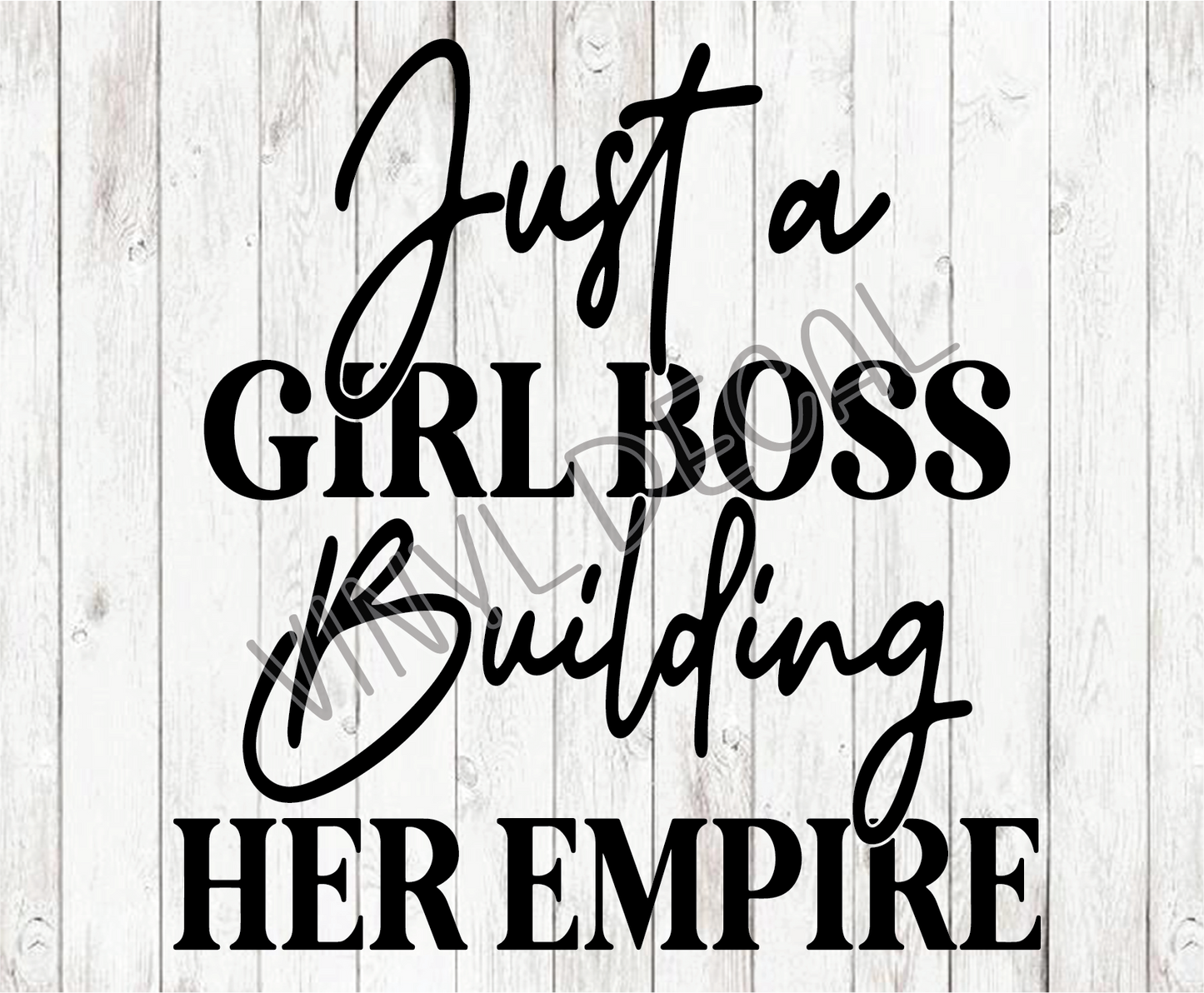 Just A Girl Boss Decal