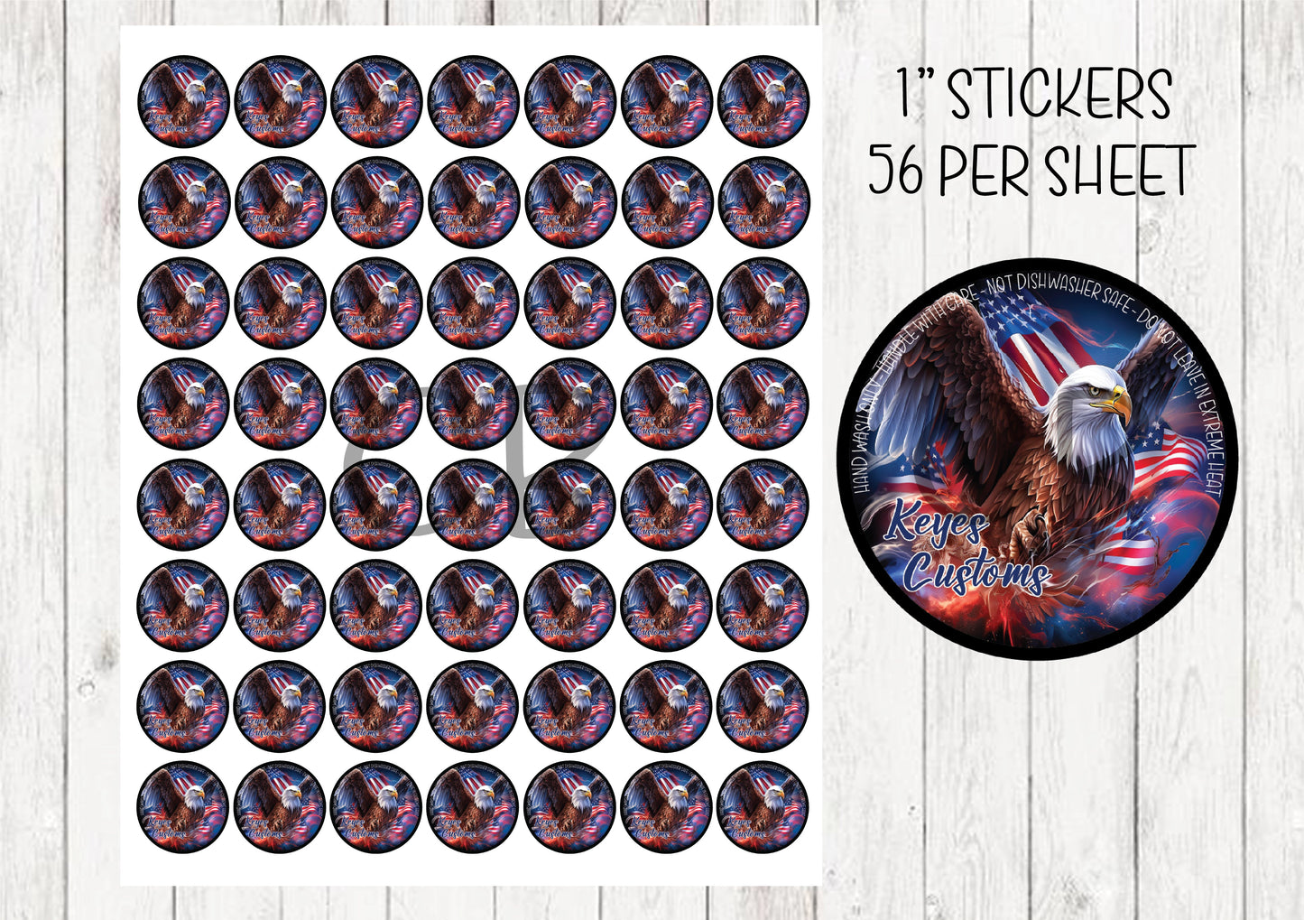 Custom UV DTF Sticker Sheet